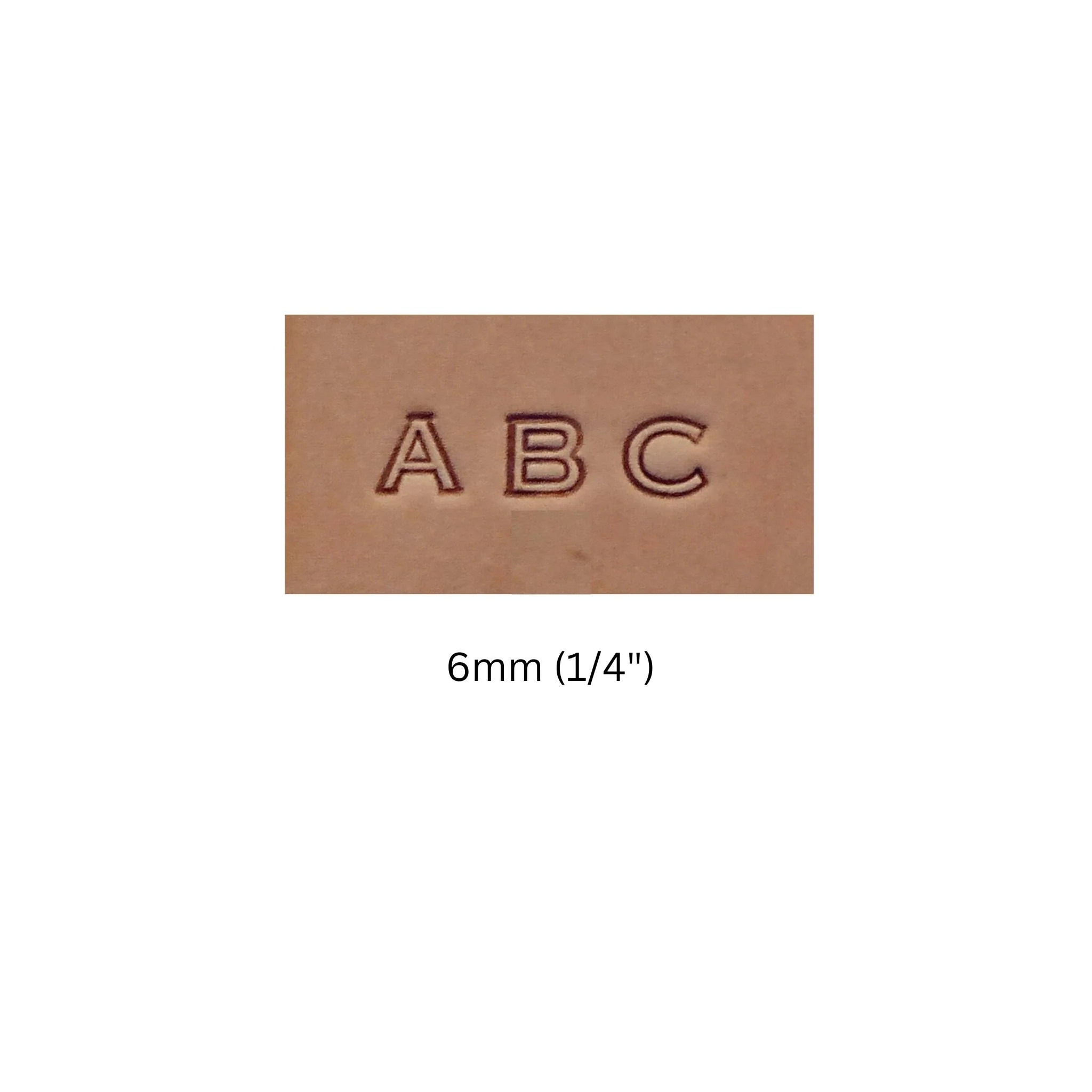 1/4" Open Face Alphabet Stamp Set - Image 4