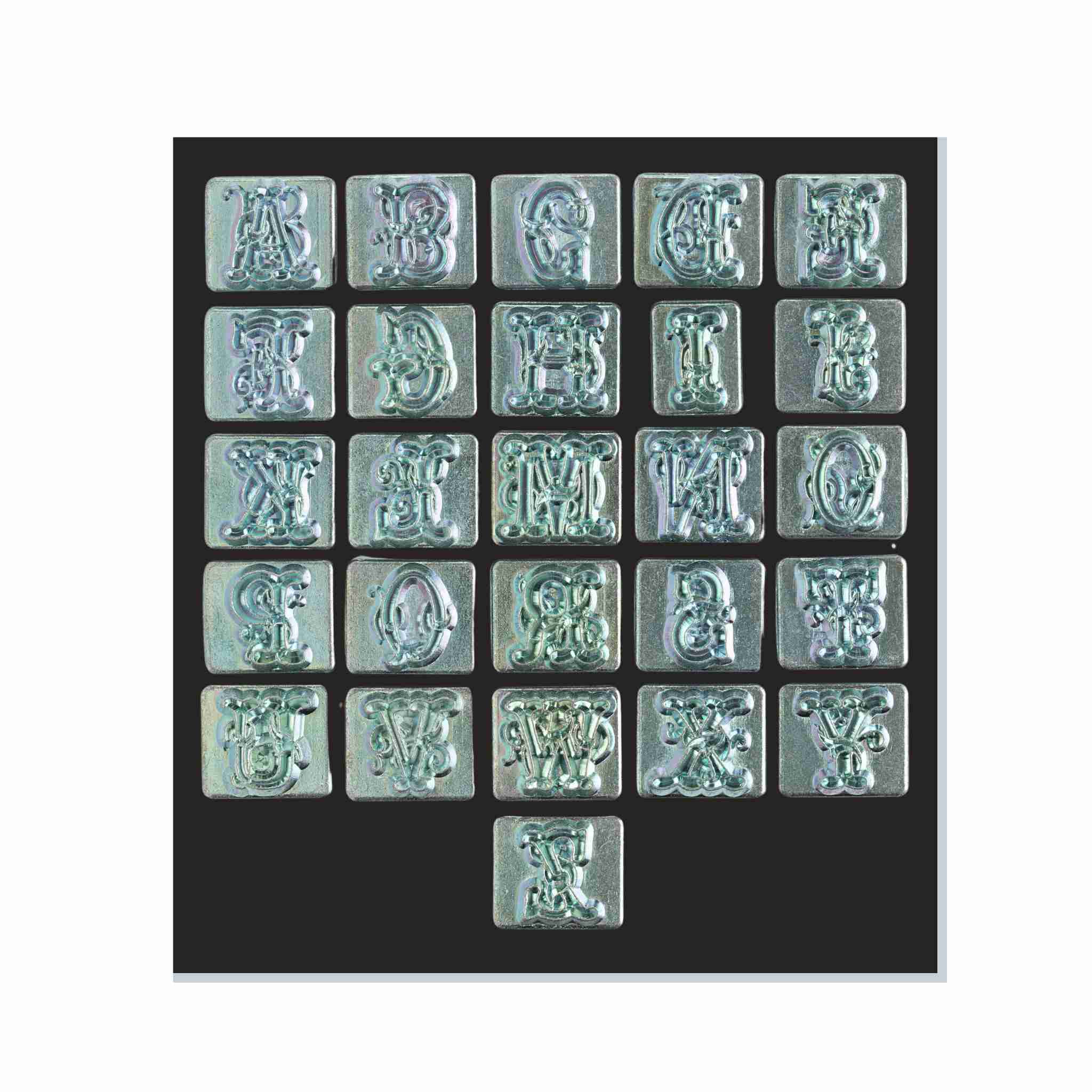 3/4" Script Alphabet Stamp Set - Image 2