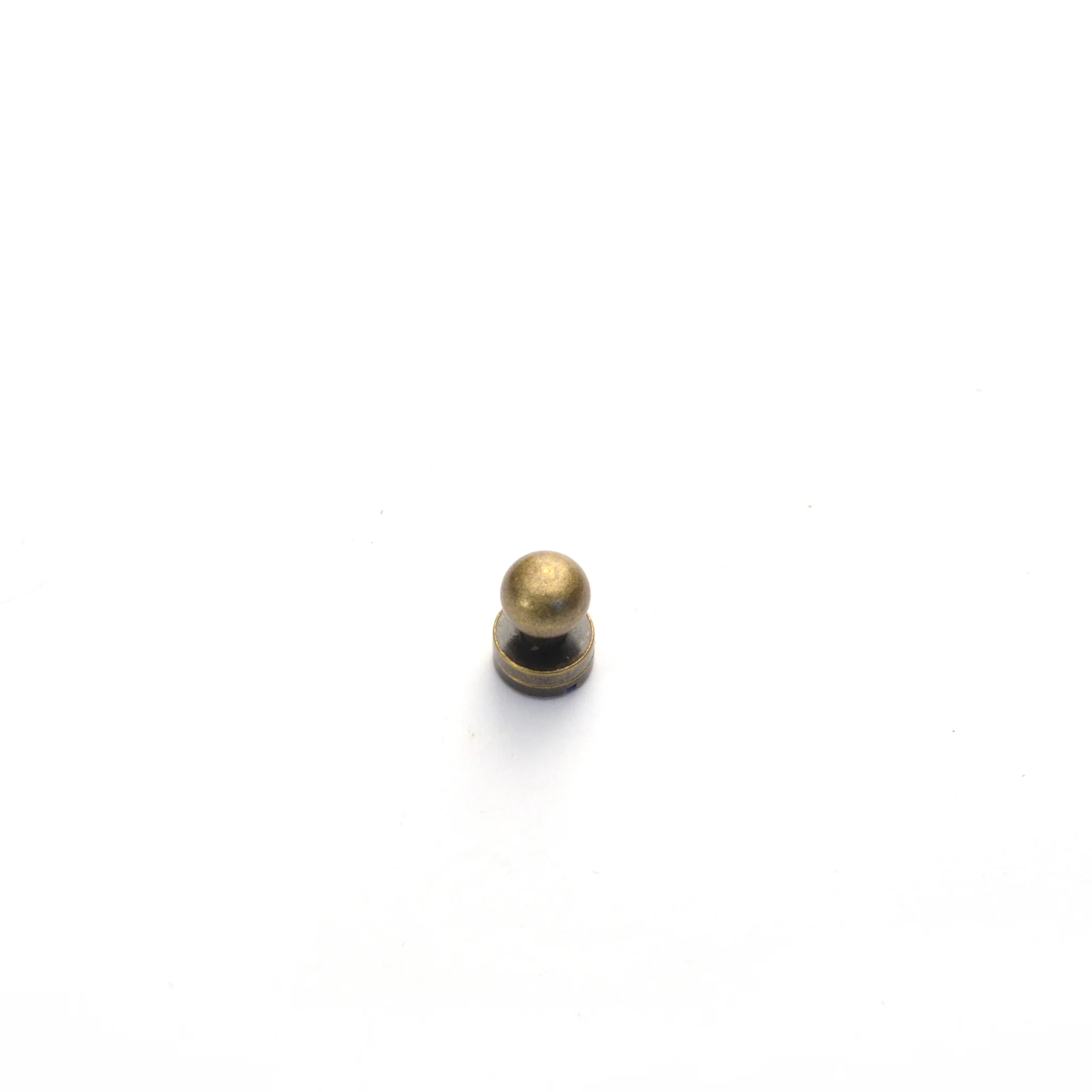 Antique Brass Button Stud (Sam Browne) - Image 3