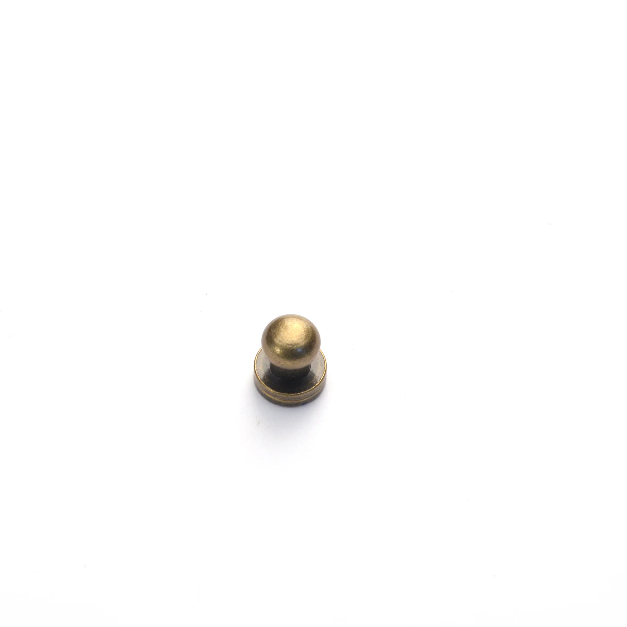 Antique Brass Button Stud (Sam Browne) - Image 4