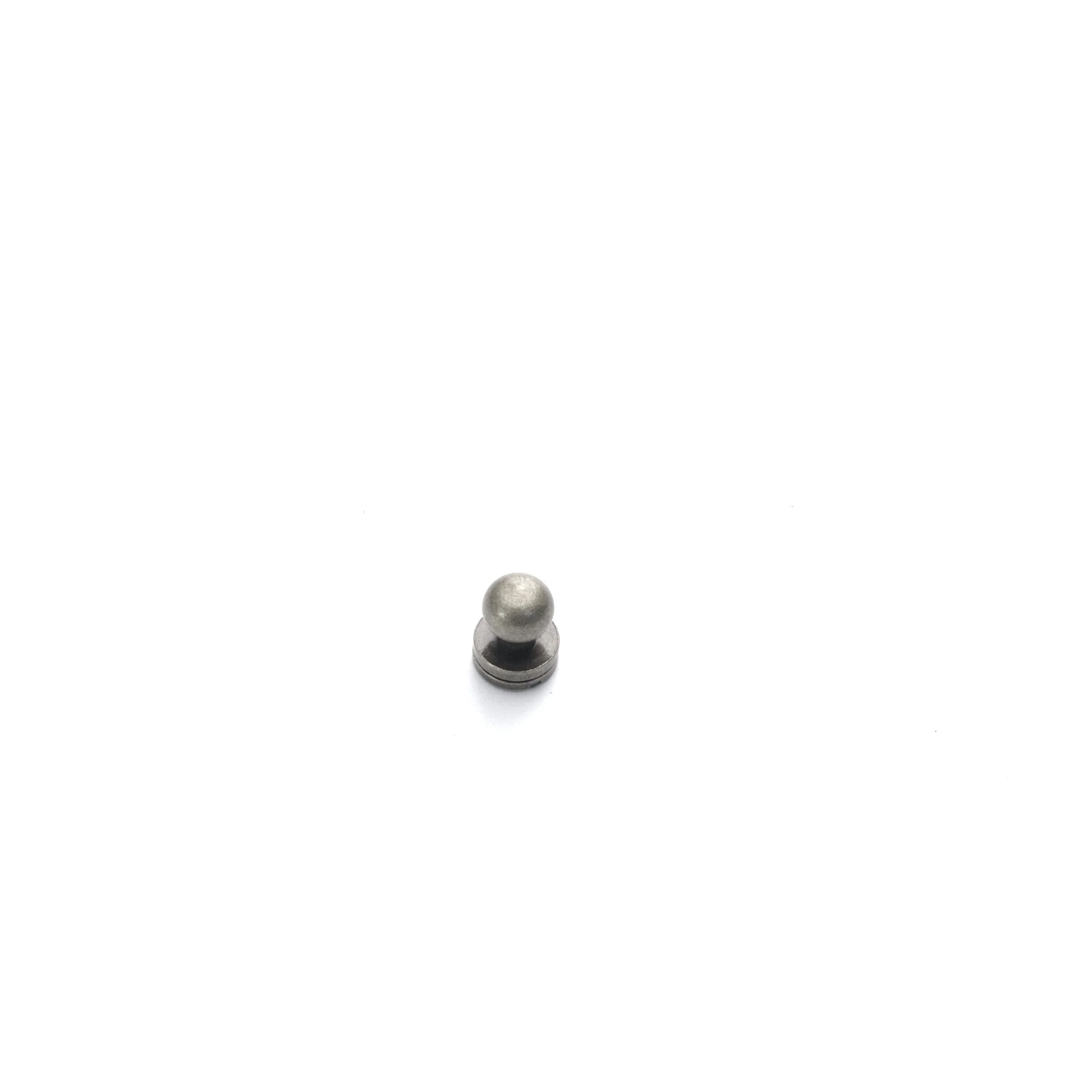 Antique Nickel Button Stud (Sam Browne) - Image 2