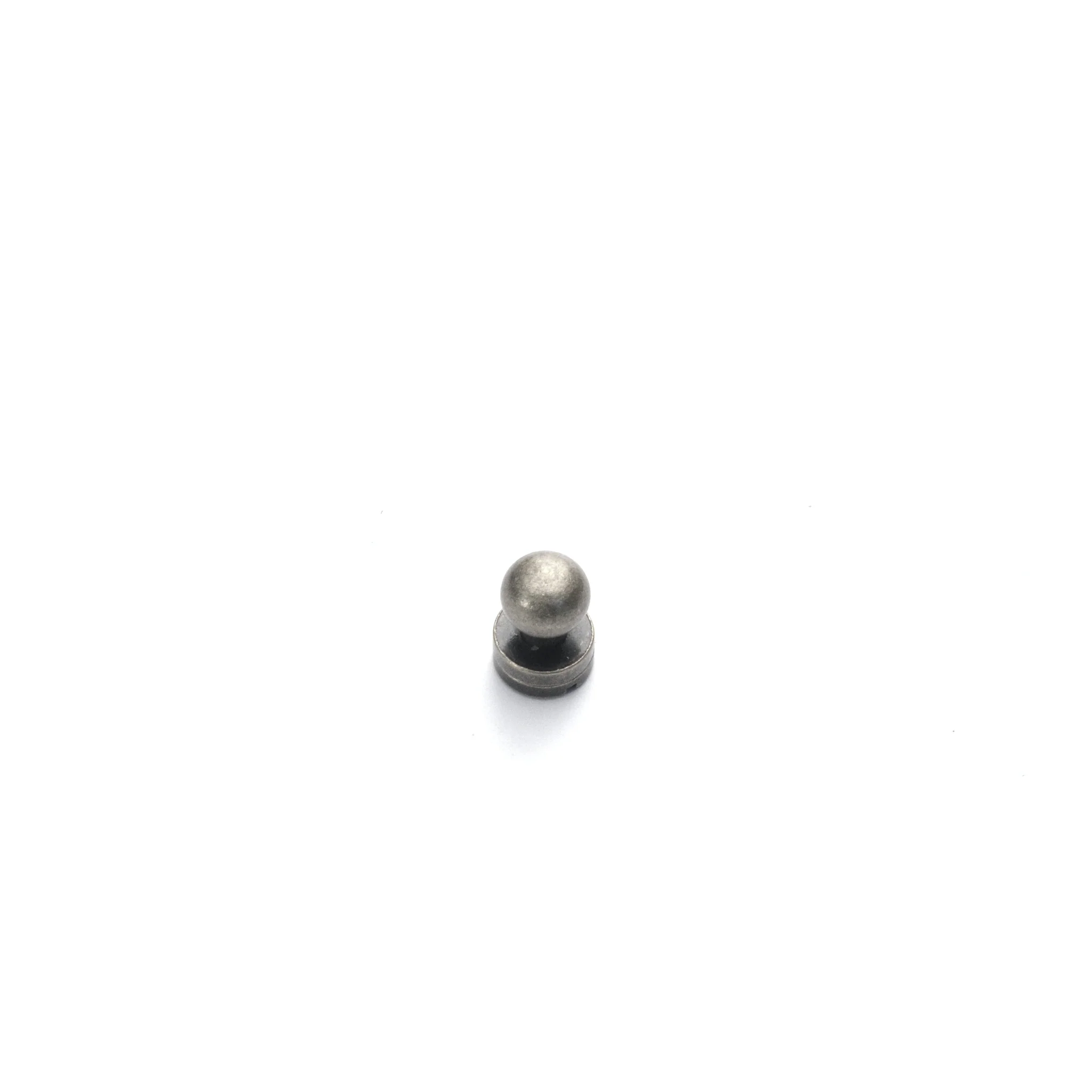 Antique Nickel Button Stud (Sam Browne) - Image 3