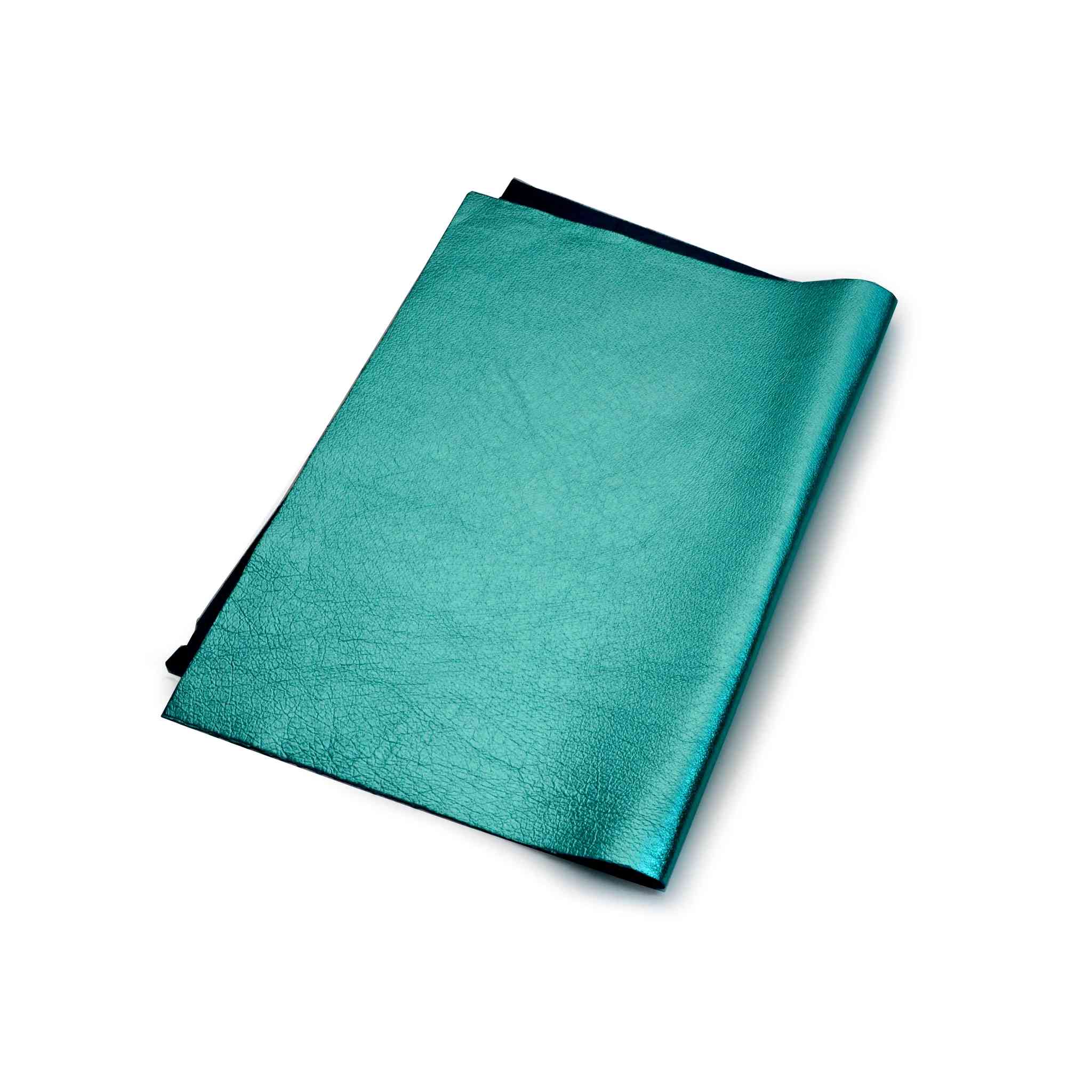 Aquamarine Metallic Foil Leather - Image 3