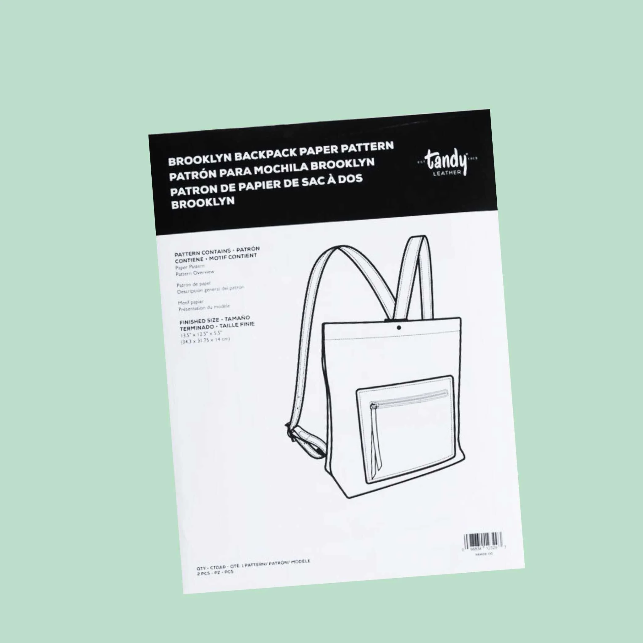 Backpack Paper Pattern