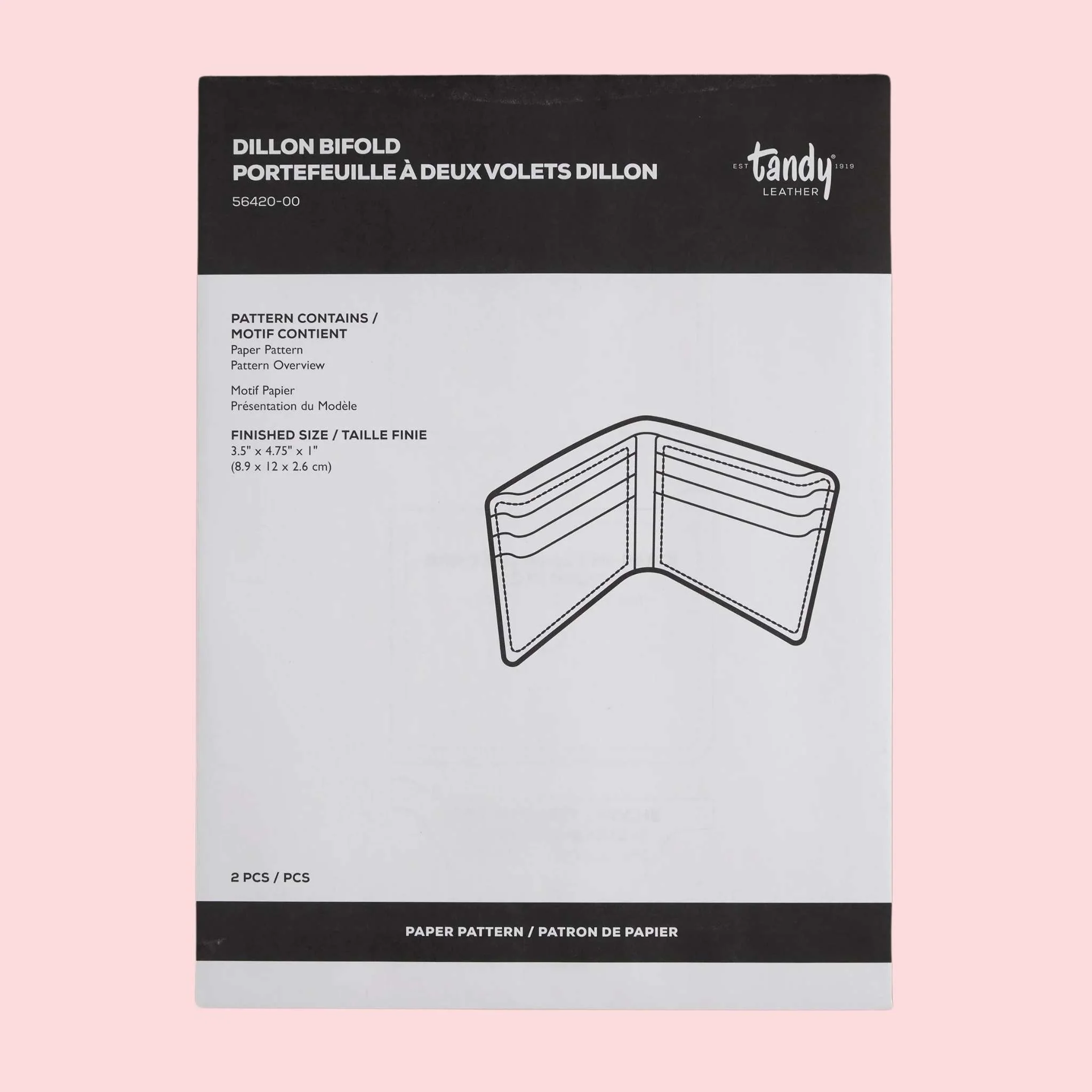 Bifold Wallet Paper Pattern