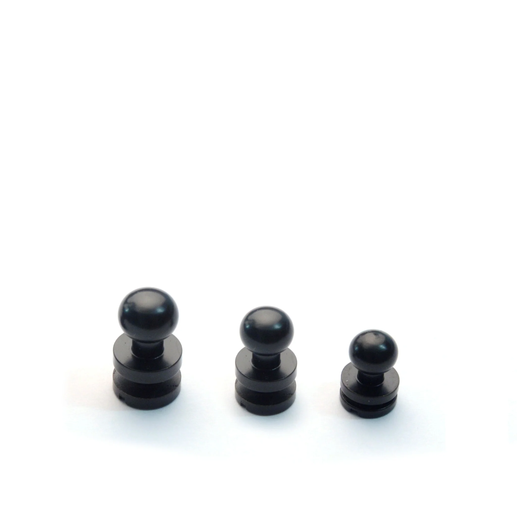Black Plated Button Stud (Sam Browne)