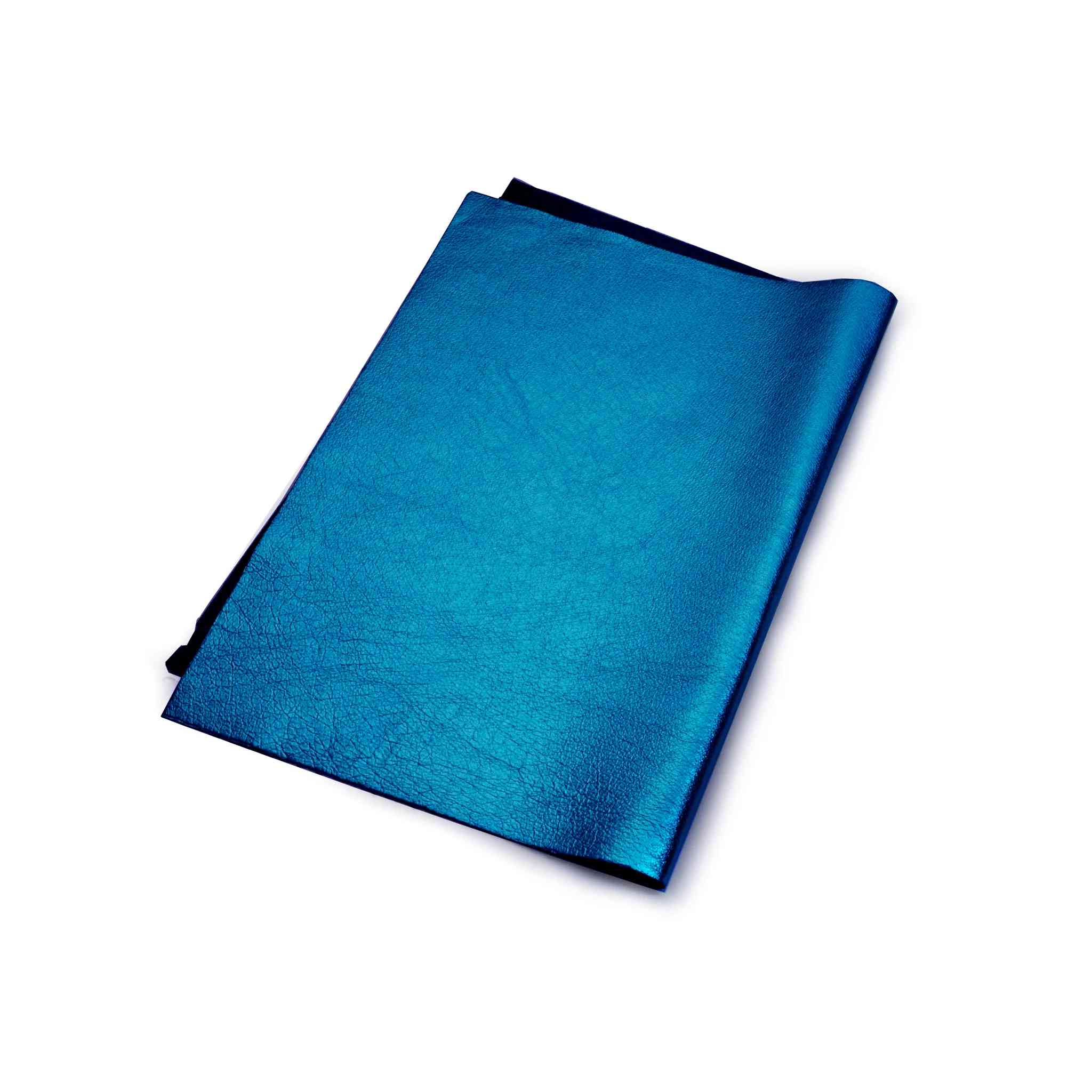Blue Sapphire Metallic Foil Leather - Image 3