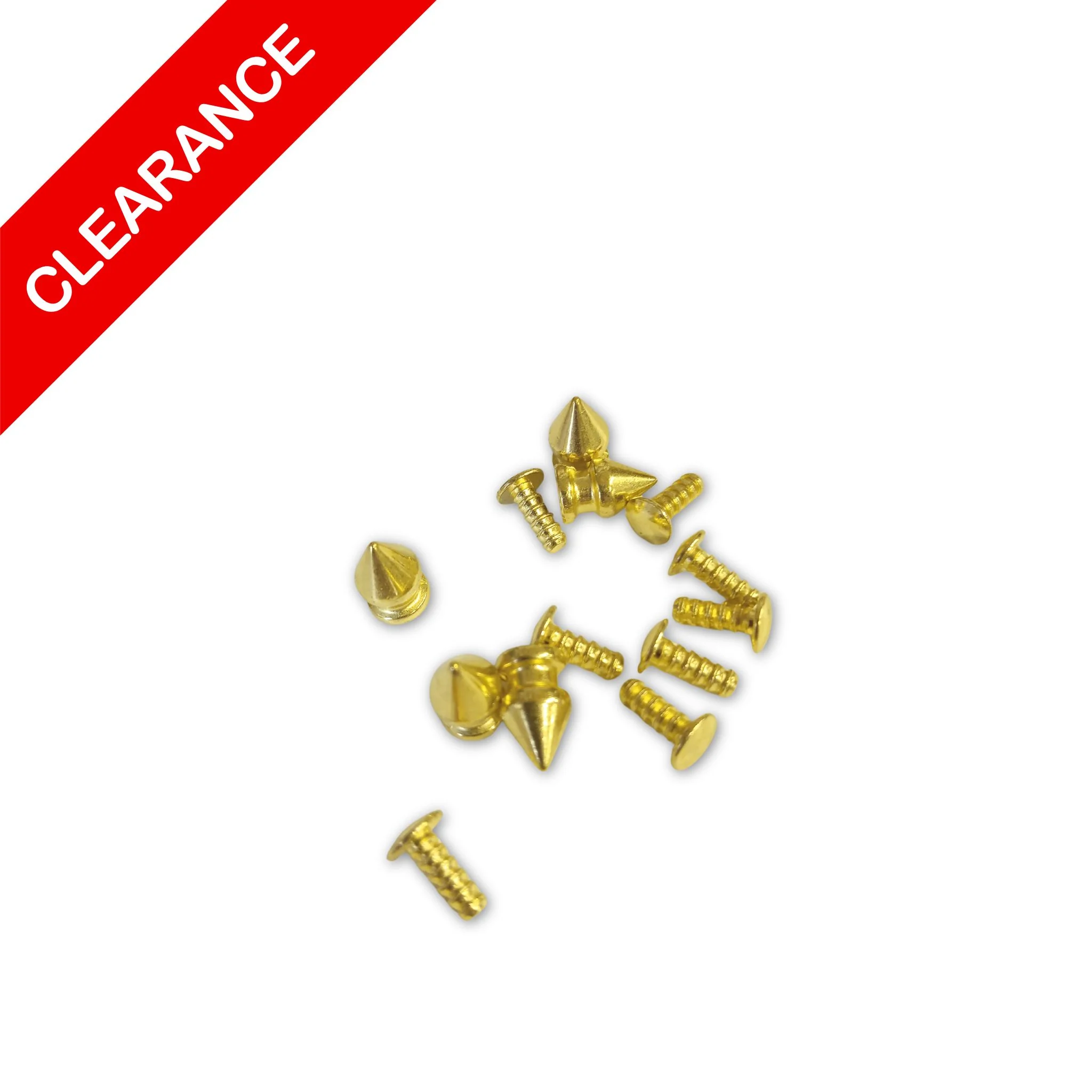 Brass Spike Studs 10pk