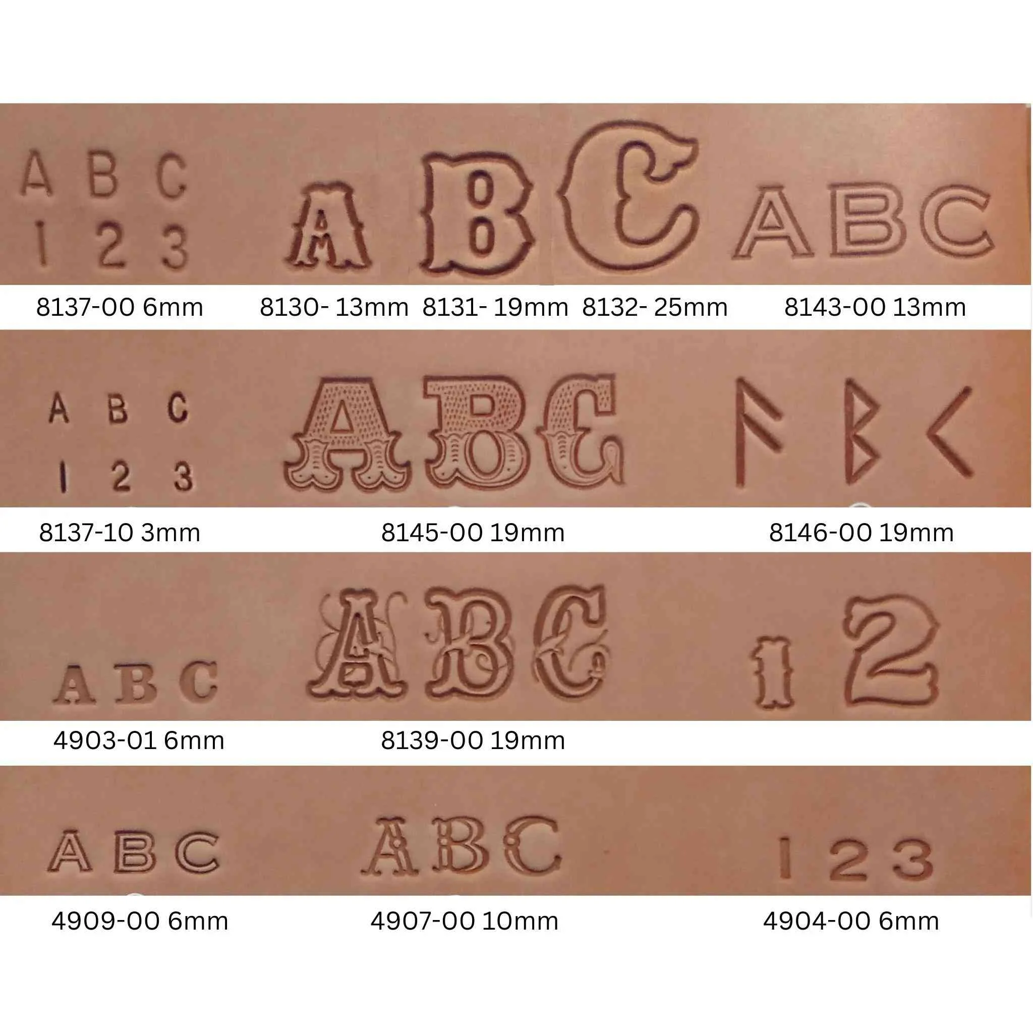 3/4" Carnival Alphabet Stamp Set - Image 3