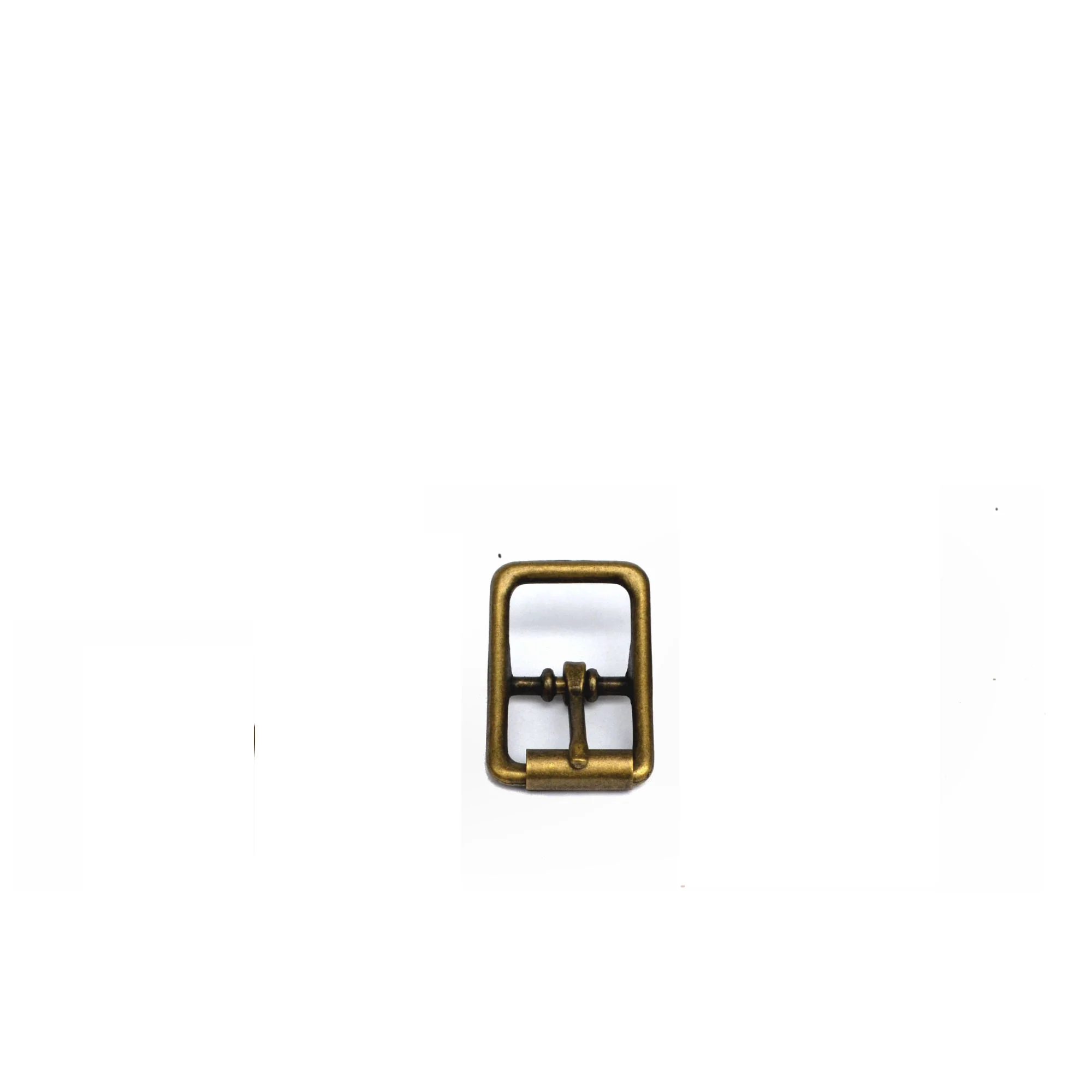Centre Bar Strap Roller Buckle - Antique Brass - Image 5