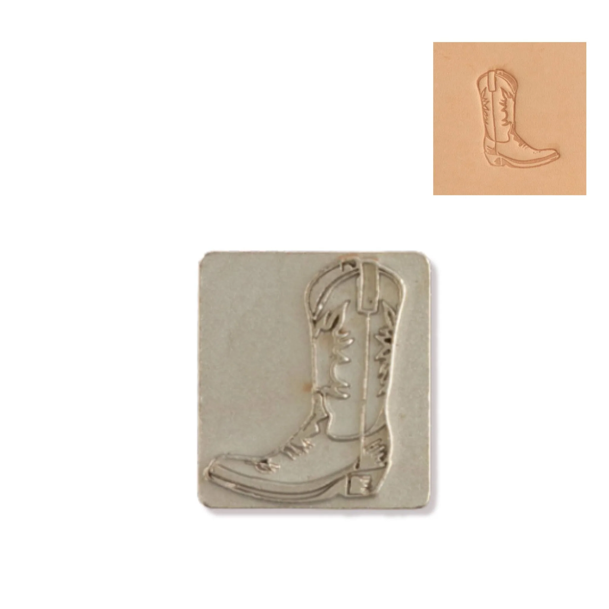 Cowboy Boot 3d embossing stamp