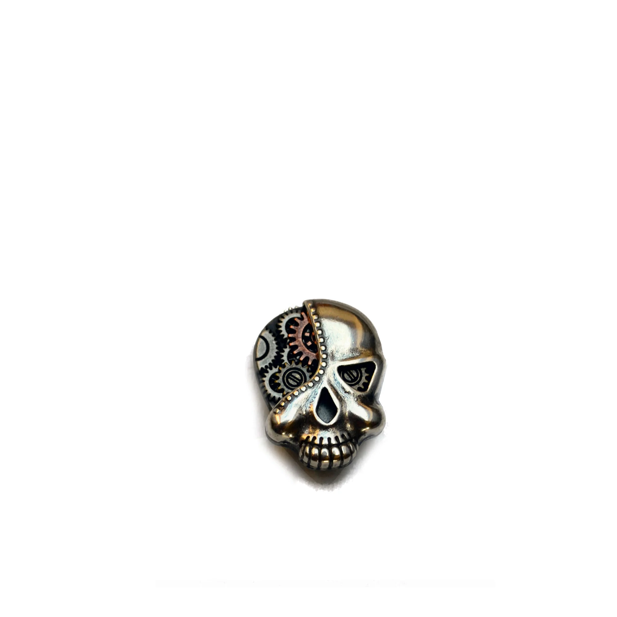 Gear Head Skull Concho