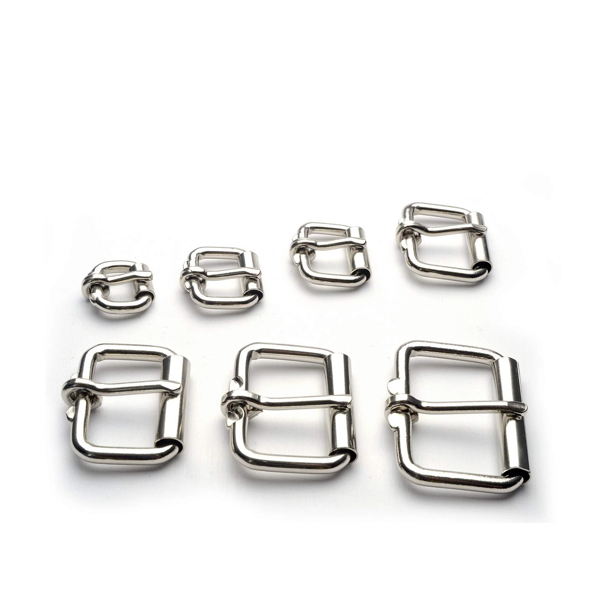 Single Prong Roller Buckle Nickel Plate