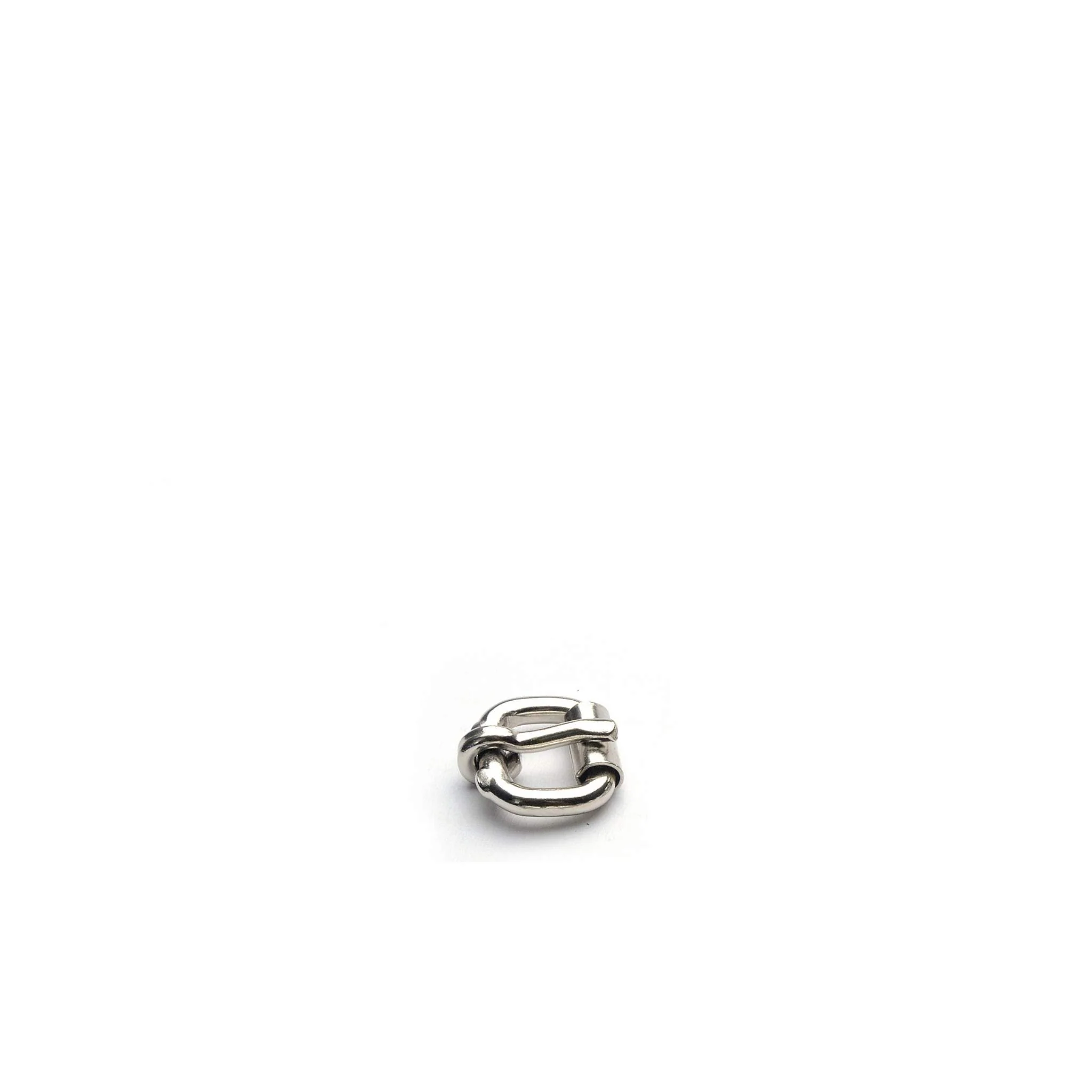 Single Prong Roller Buckle Nickel Plate - Image 2