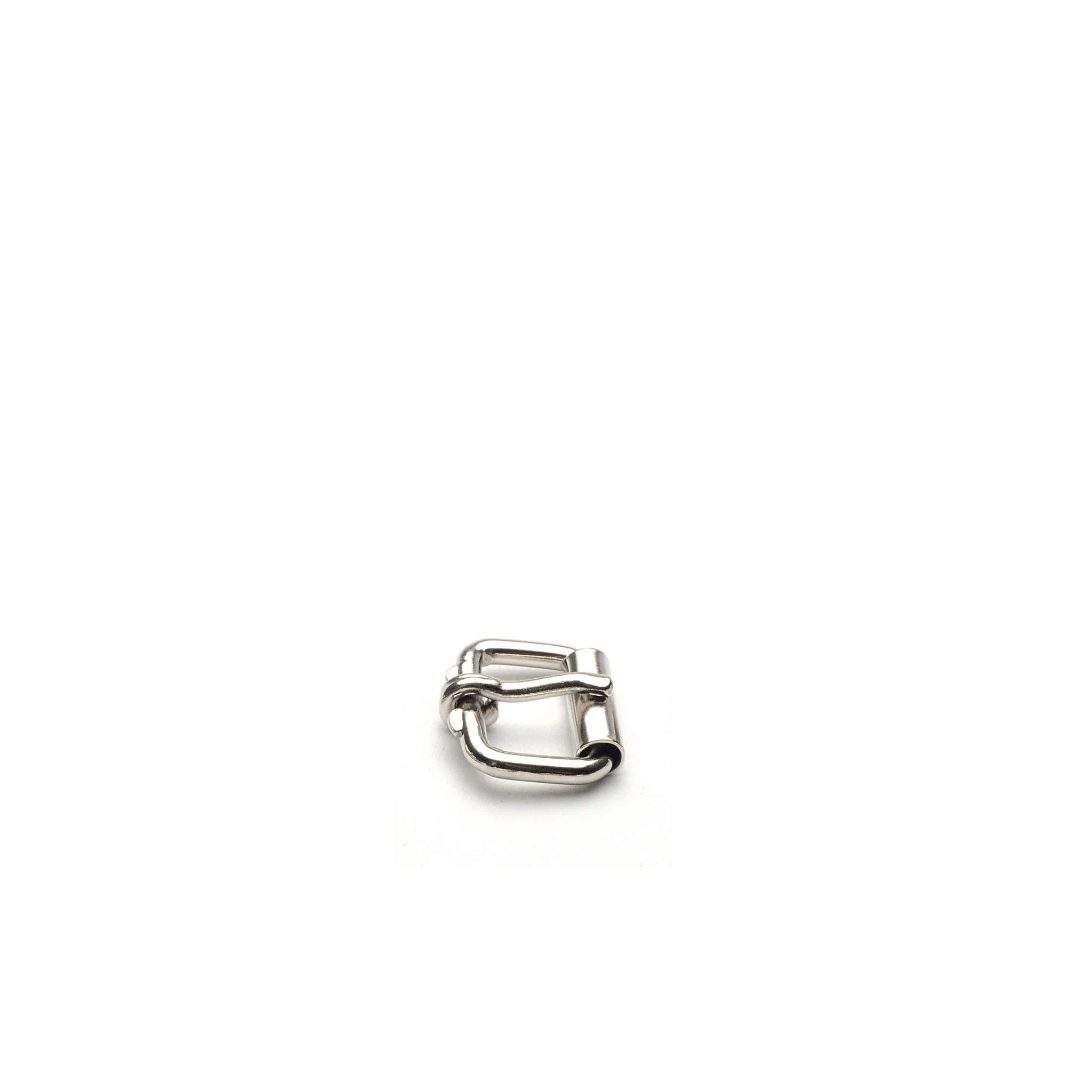 Single Prong Roller Buckle Nickel Plate - Image 3