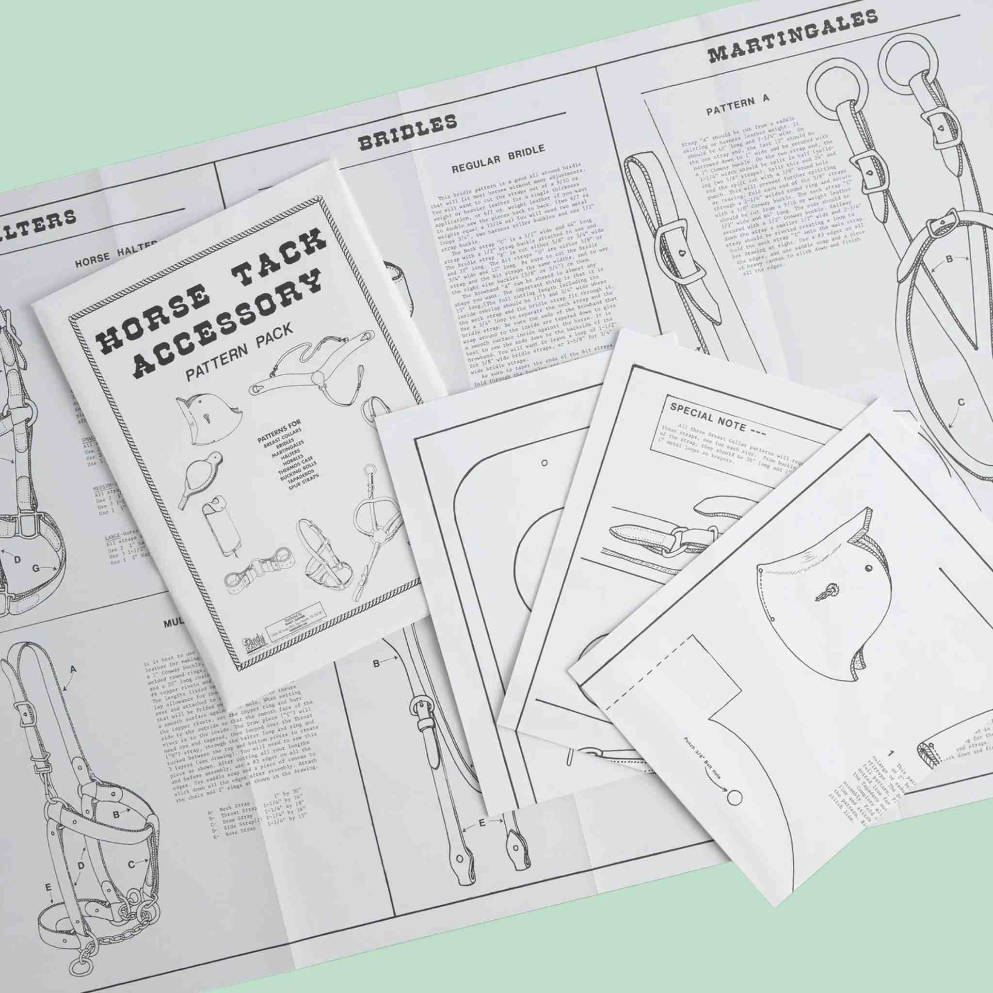 Horse Tack Paper Pattern - Image 3