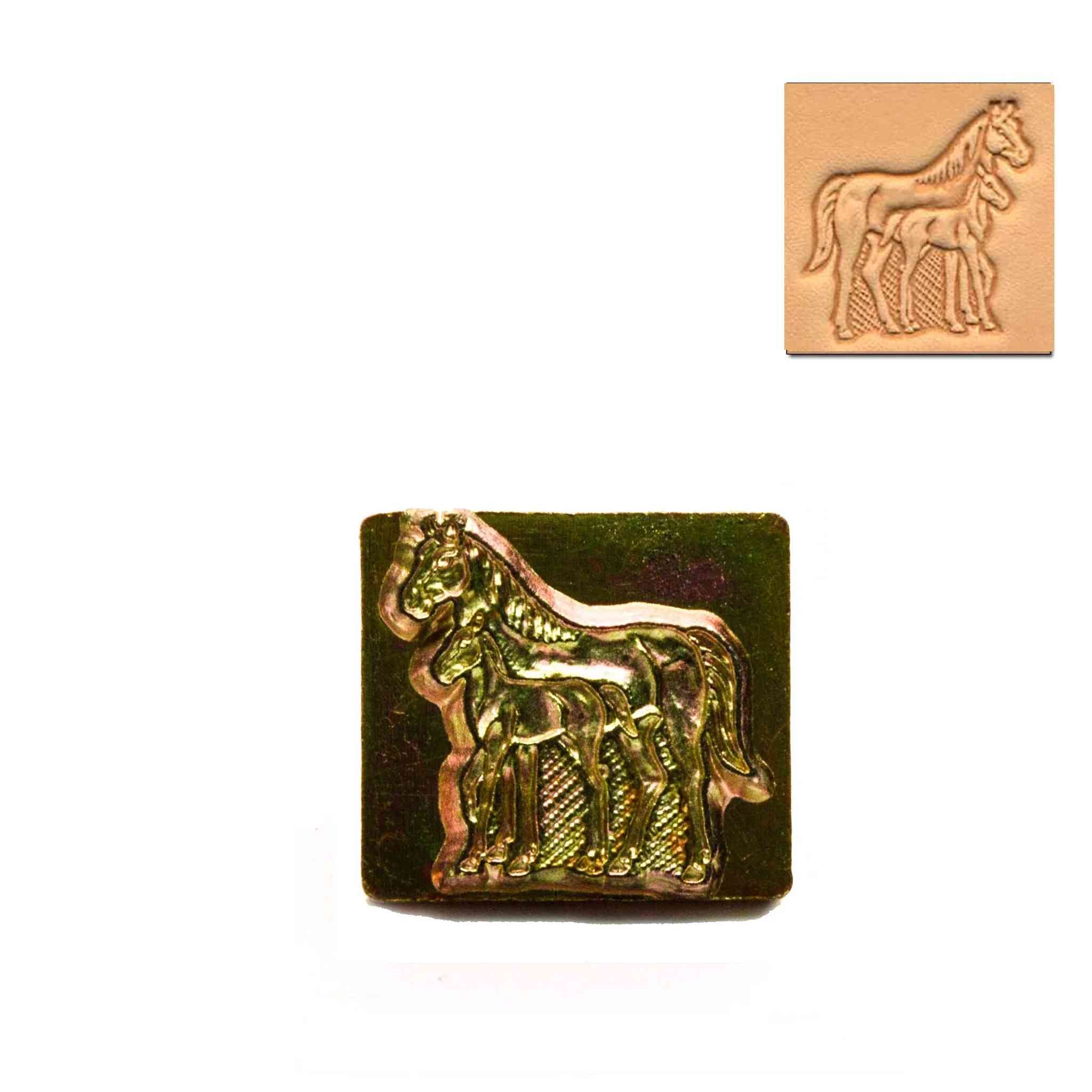 Mare & Foal 3D Embossing Stamp