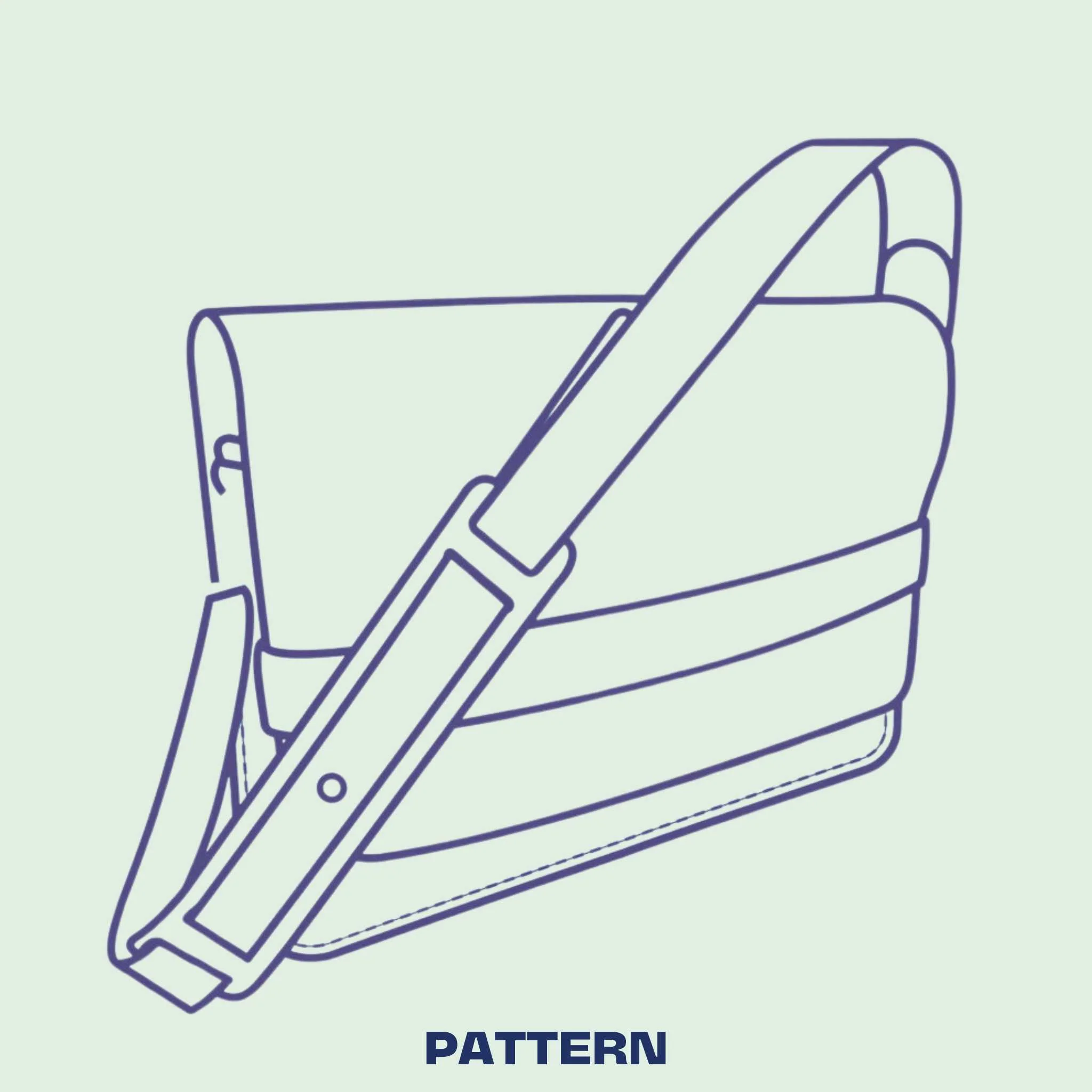 Messenger Bag Paper Pattern - Image 3