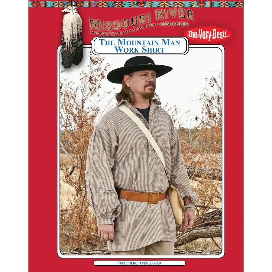 Missouri River Mountain Man’s Work Shirt Pattern
