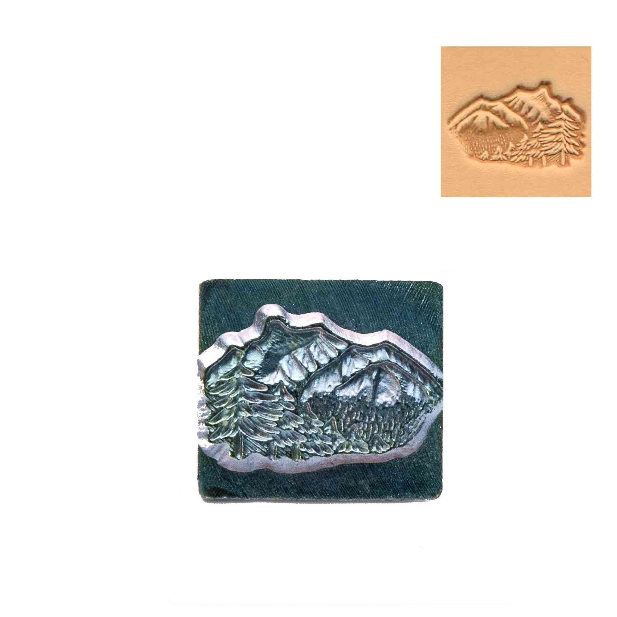 Mountain Scene 3D Embossing Stamp
