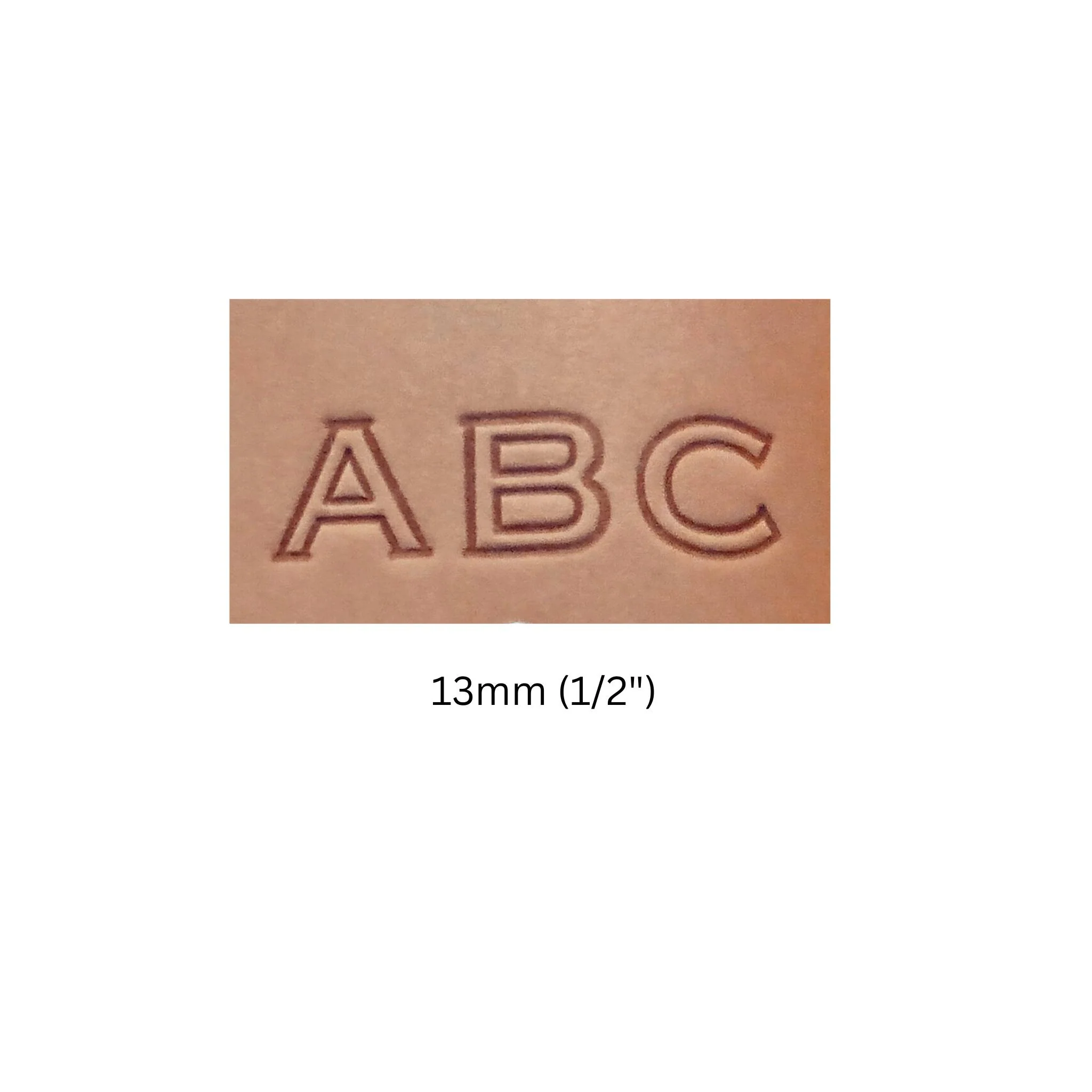 1/2" Open Face Alphabet Stamp Set - Image 3
