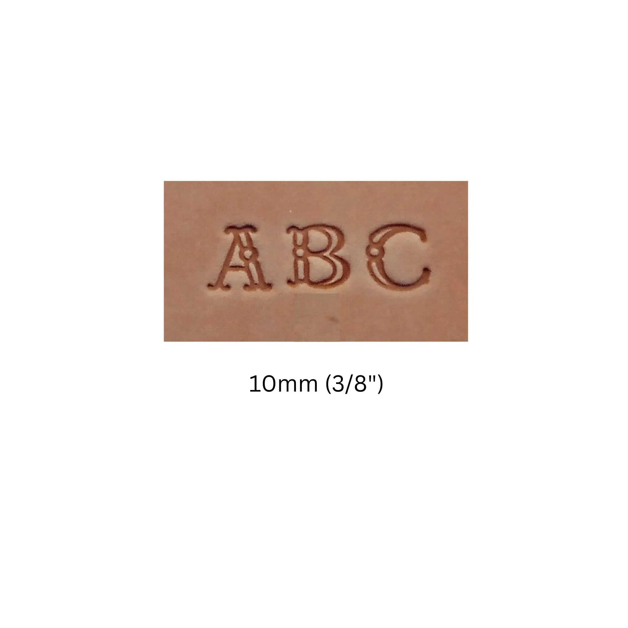 3/8" Open Style Alphabet Stamp Set - Image 3