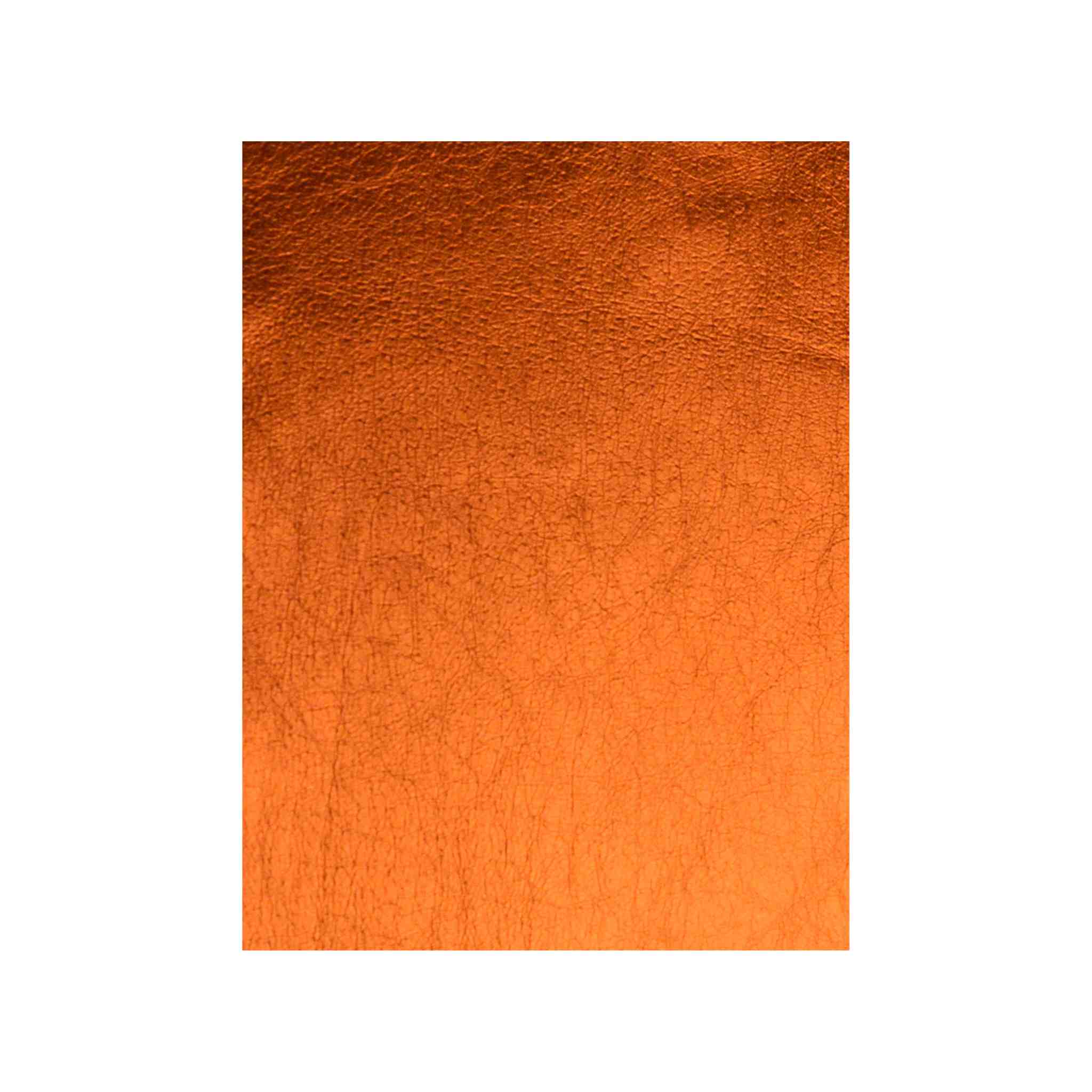 Orange Metallic Foil Leather - Image 3