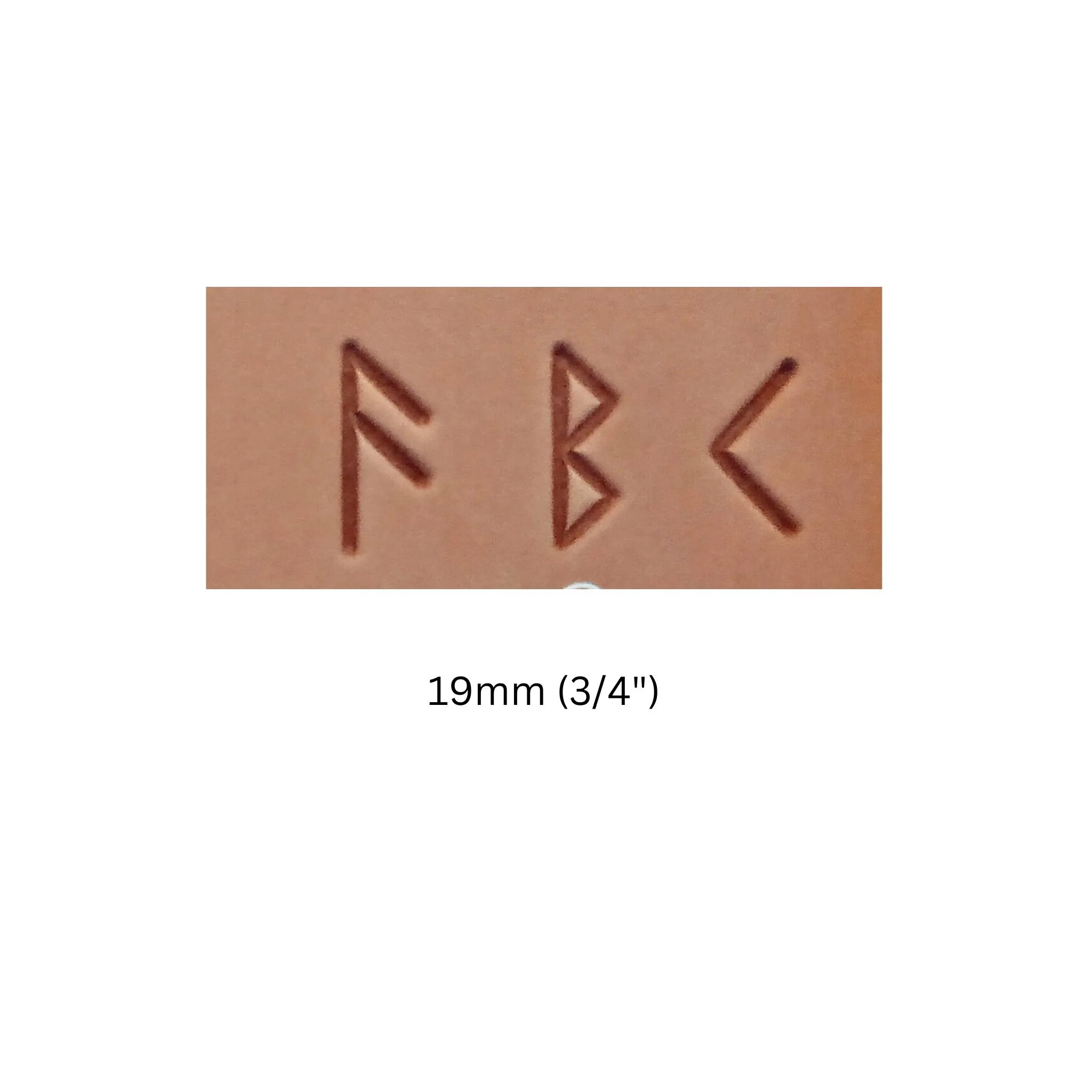 3/4" Runic/Celtic Style Alphabet Stamp Set - Image 3