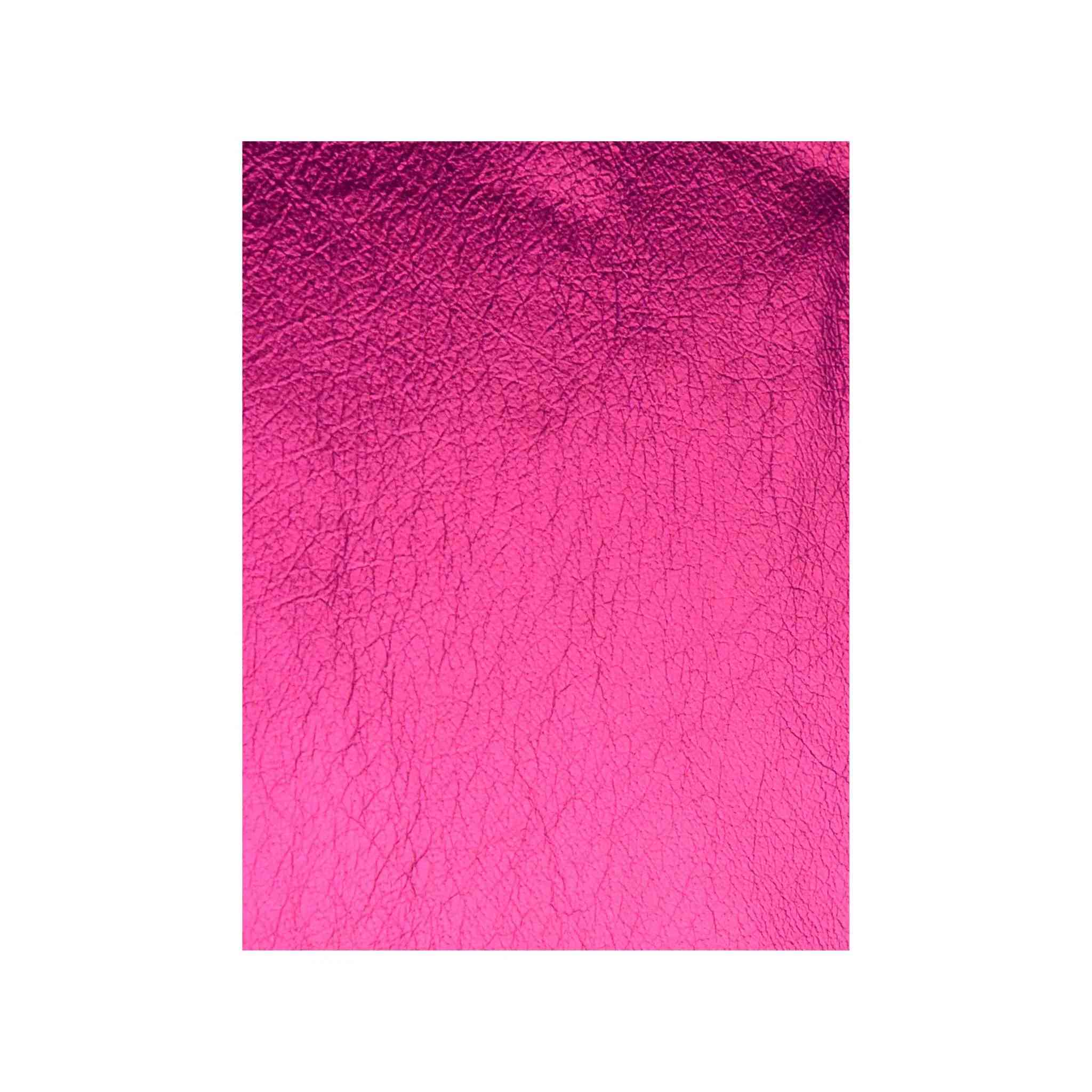 Pink Magenta Metallic Foil Leather - Image 3
