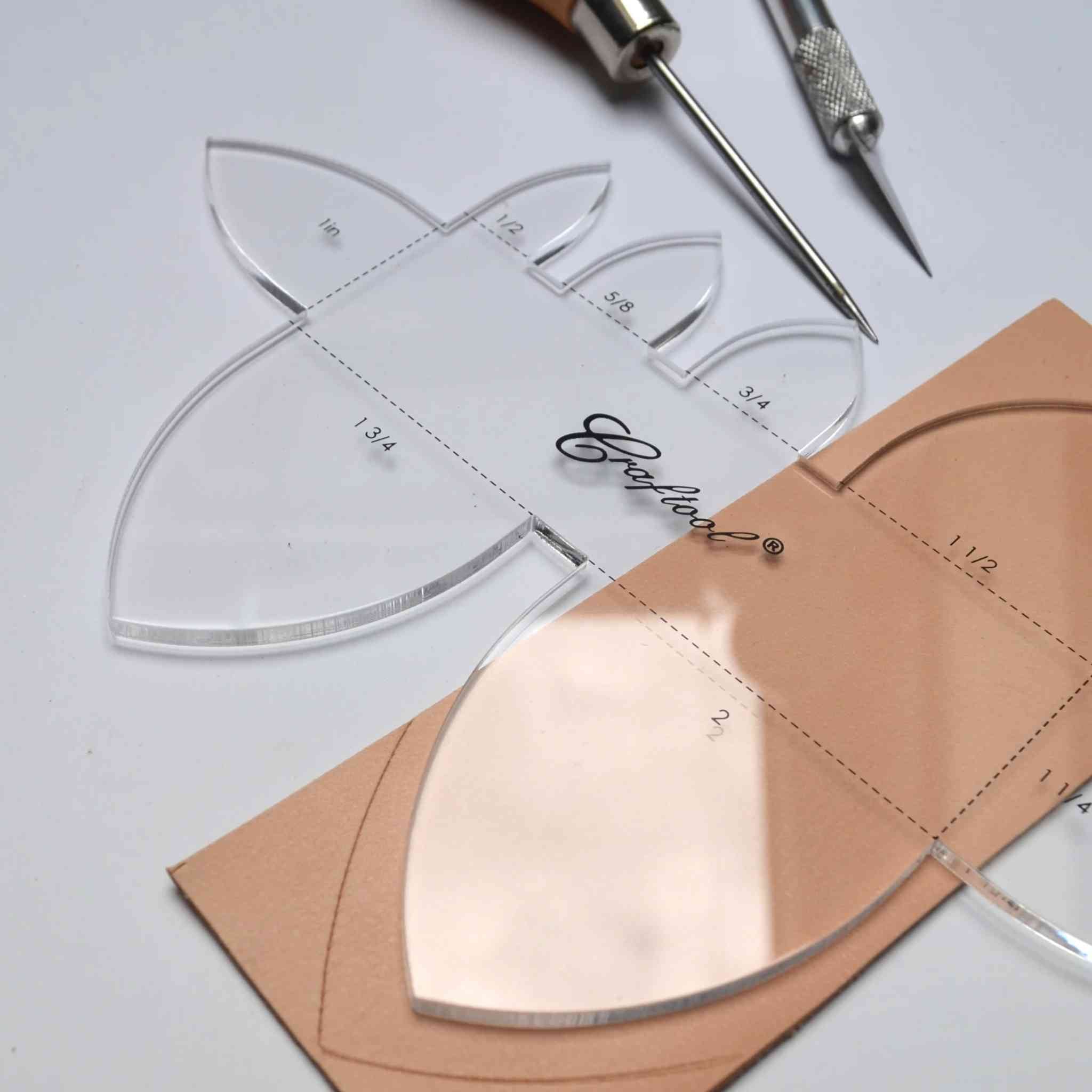 Multi Pointed Strap End Template
