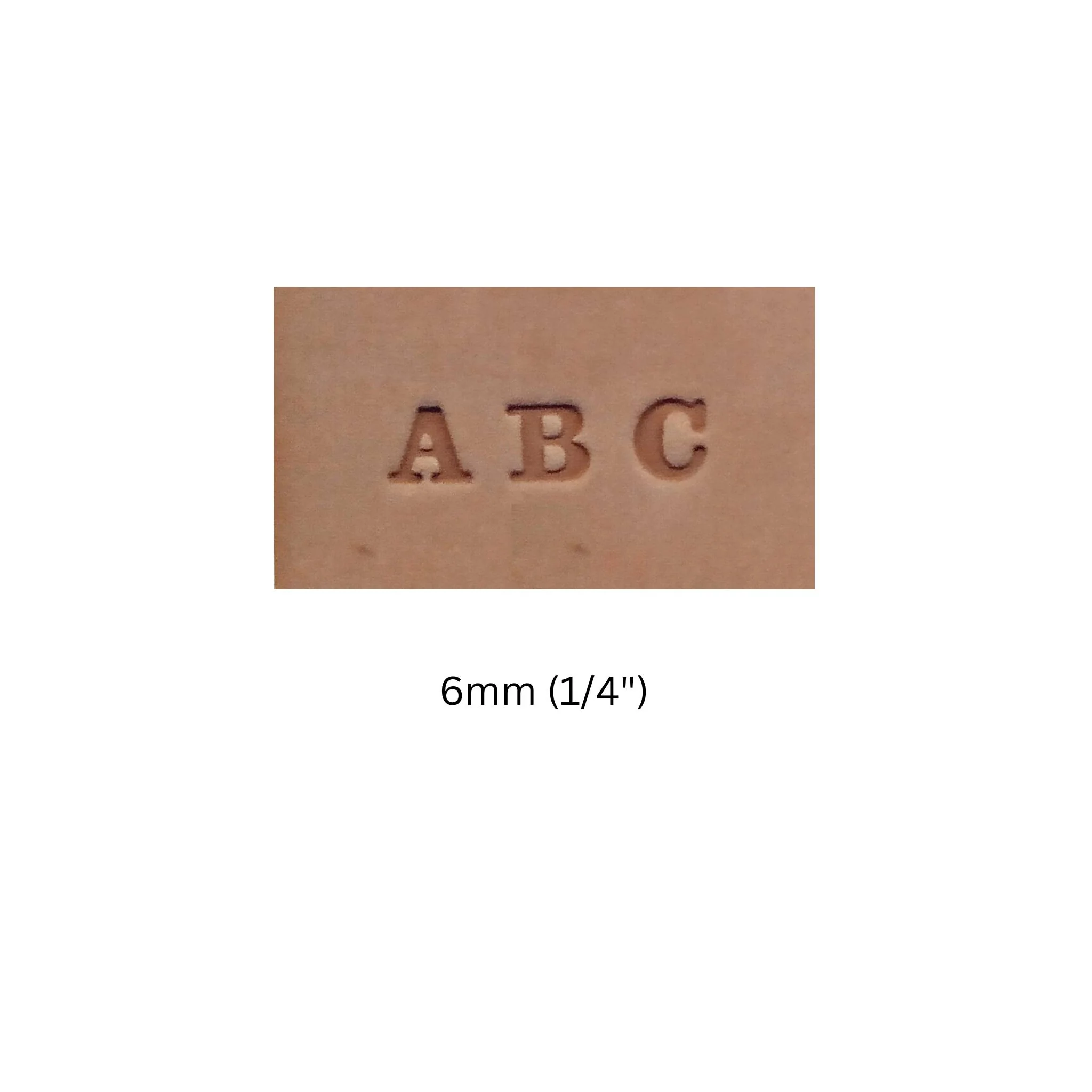 1/4" Recessed Alphabet Stamp Set - Image 3