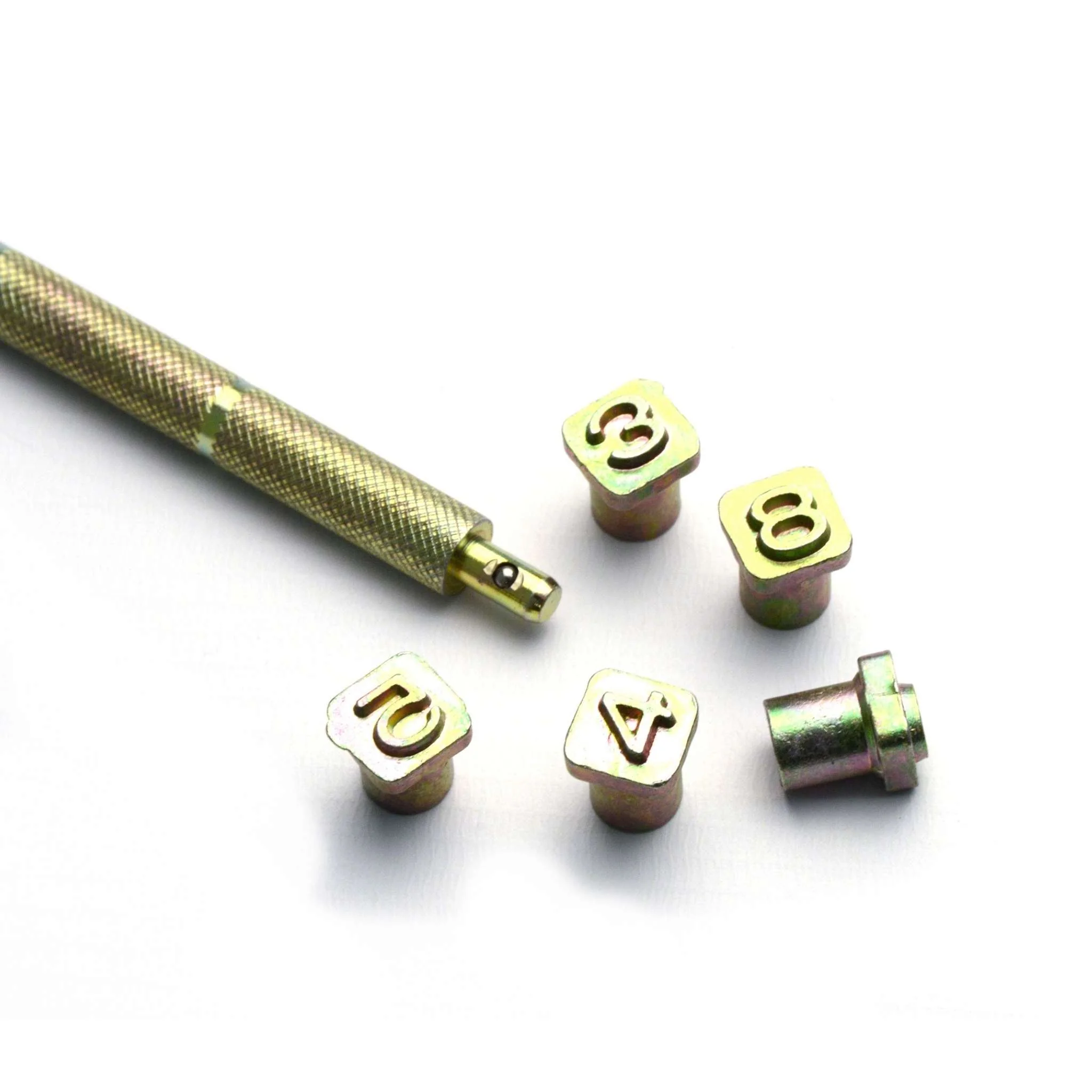 1/4" Recessed Number Stamp Set