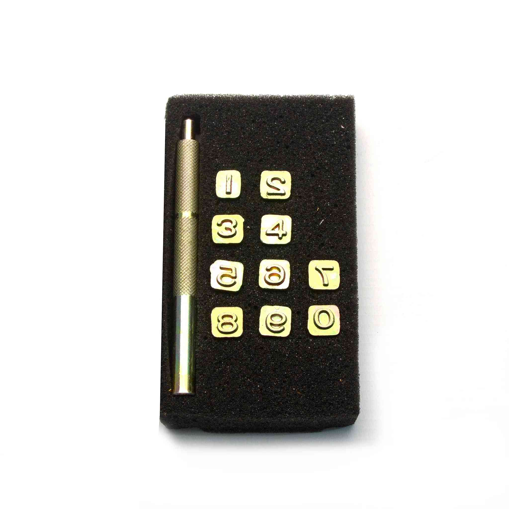1/4" Recessed Number Stamp Set - Image 2