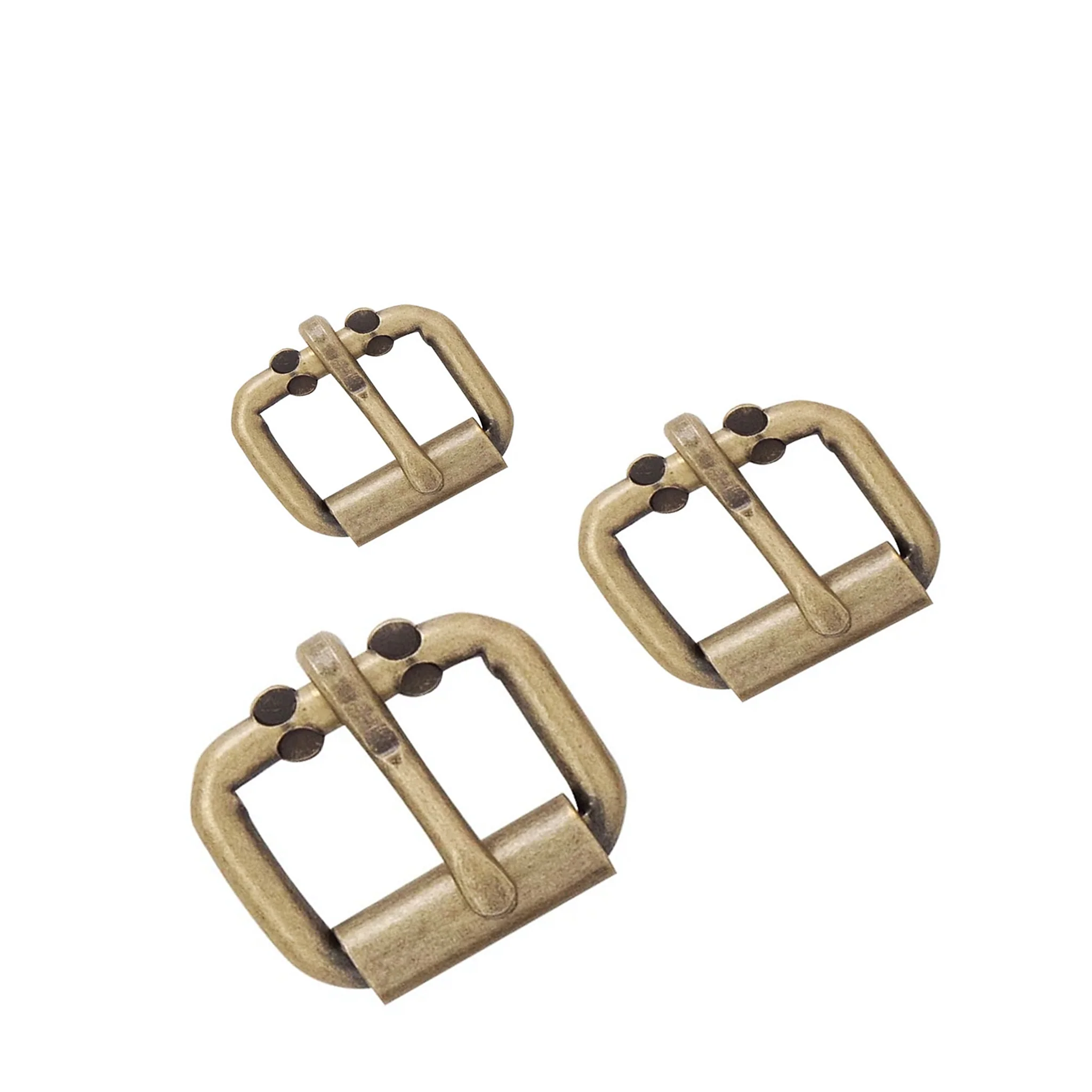 Roller Strap Buckles - Antique Brass