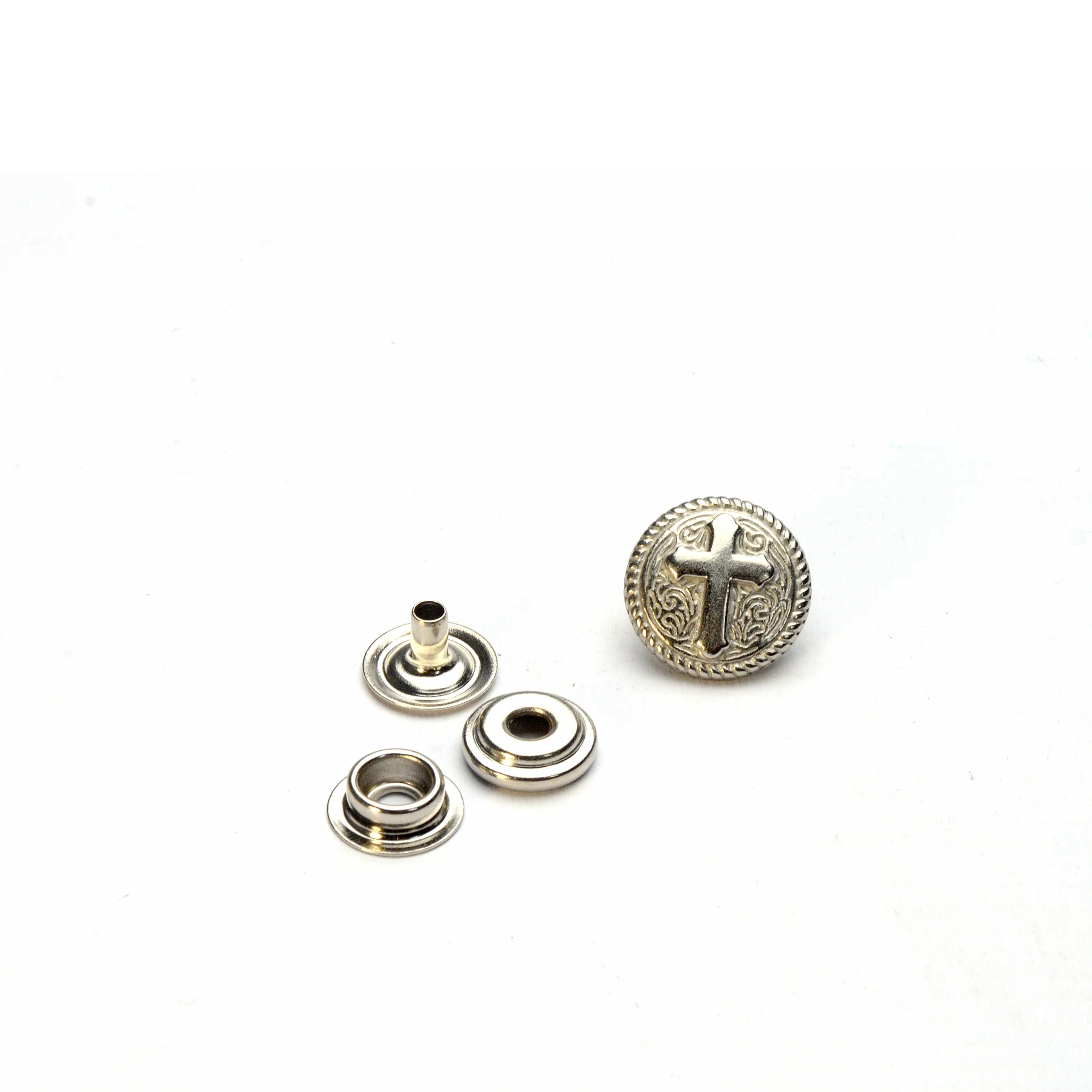 Line 24 Roped Cross Snap (Press Stud)