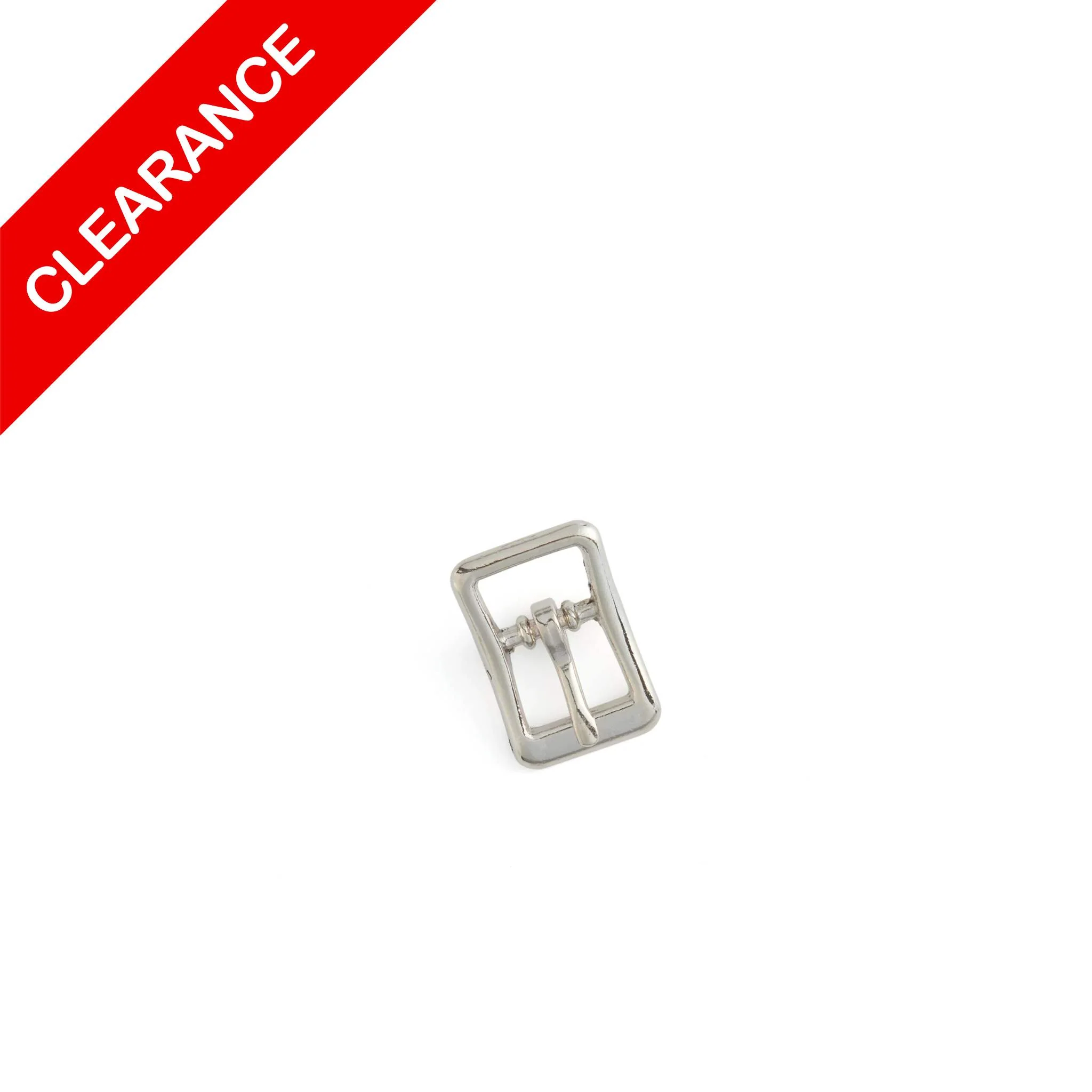 SALE Small Strap Buckle Nickel 3/8"