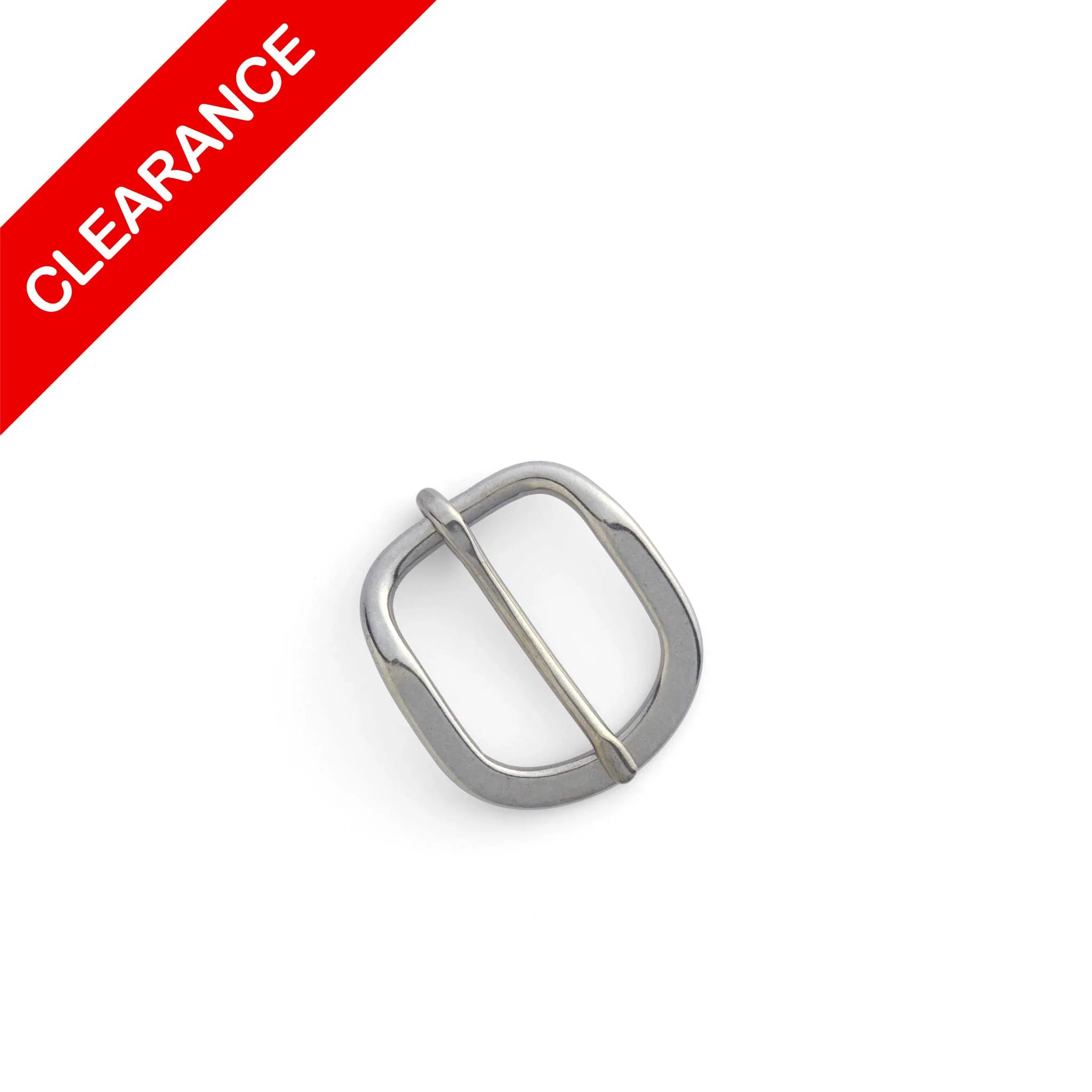 SALE Stainless Steel Buckle Nickel 5/8"