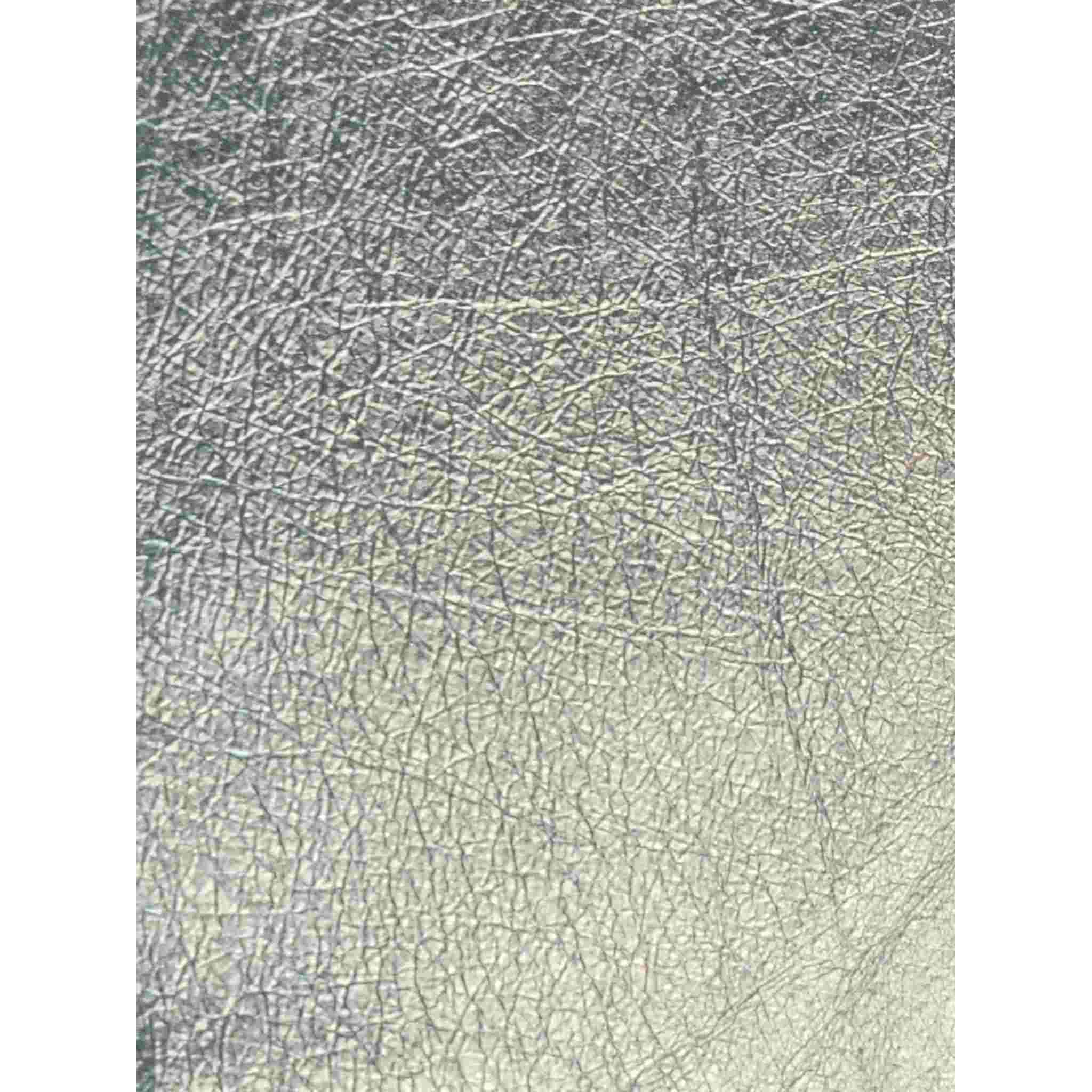 Silver Metallic Foil Leather - Image 2