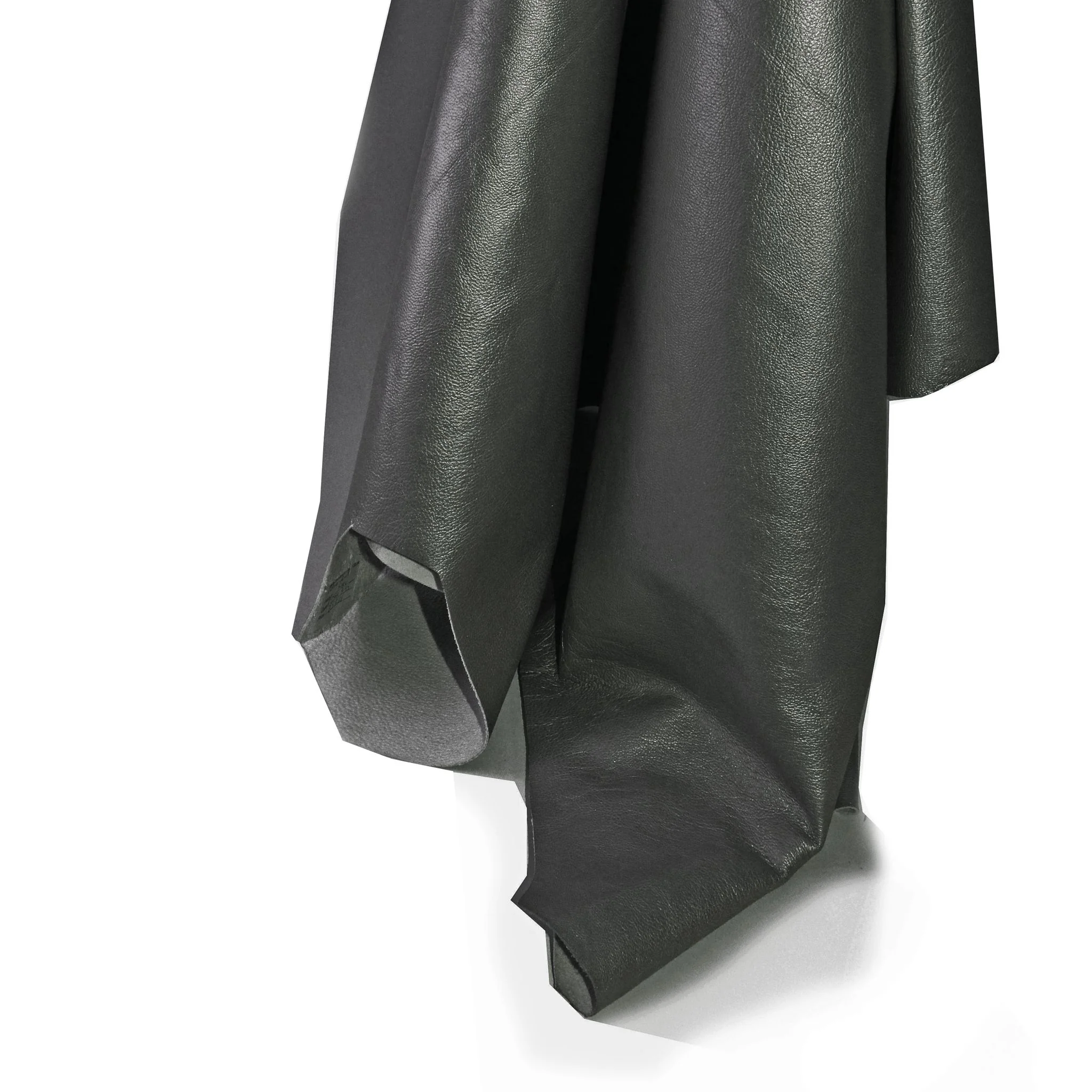 Slate Grey Pearlised Lamb Clothing Leather