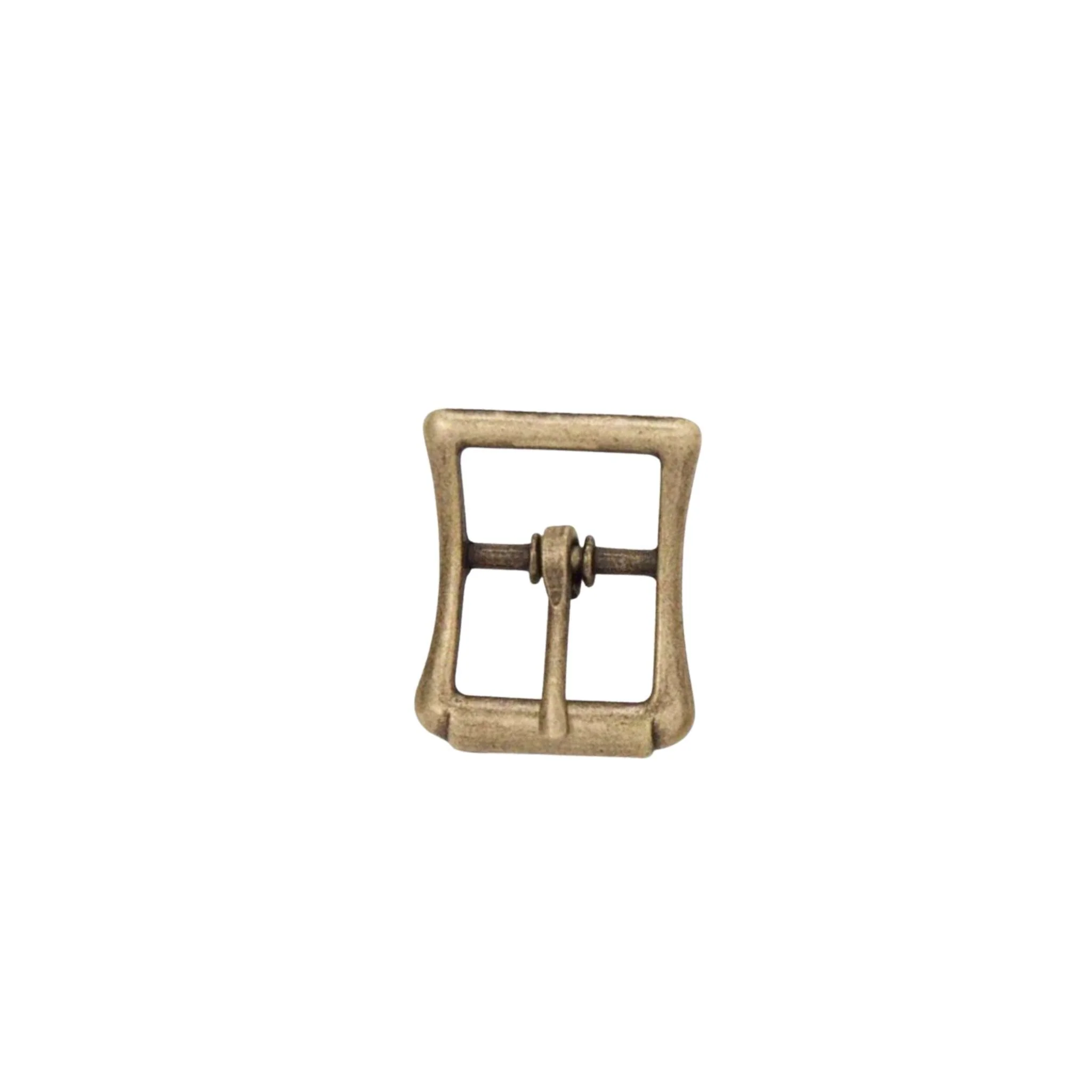 Small Strap Buckle Antique Brass
