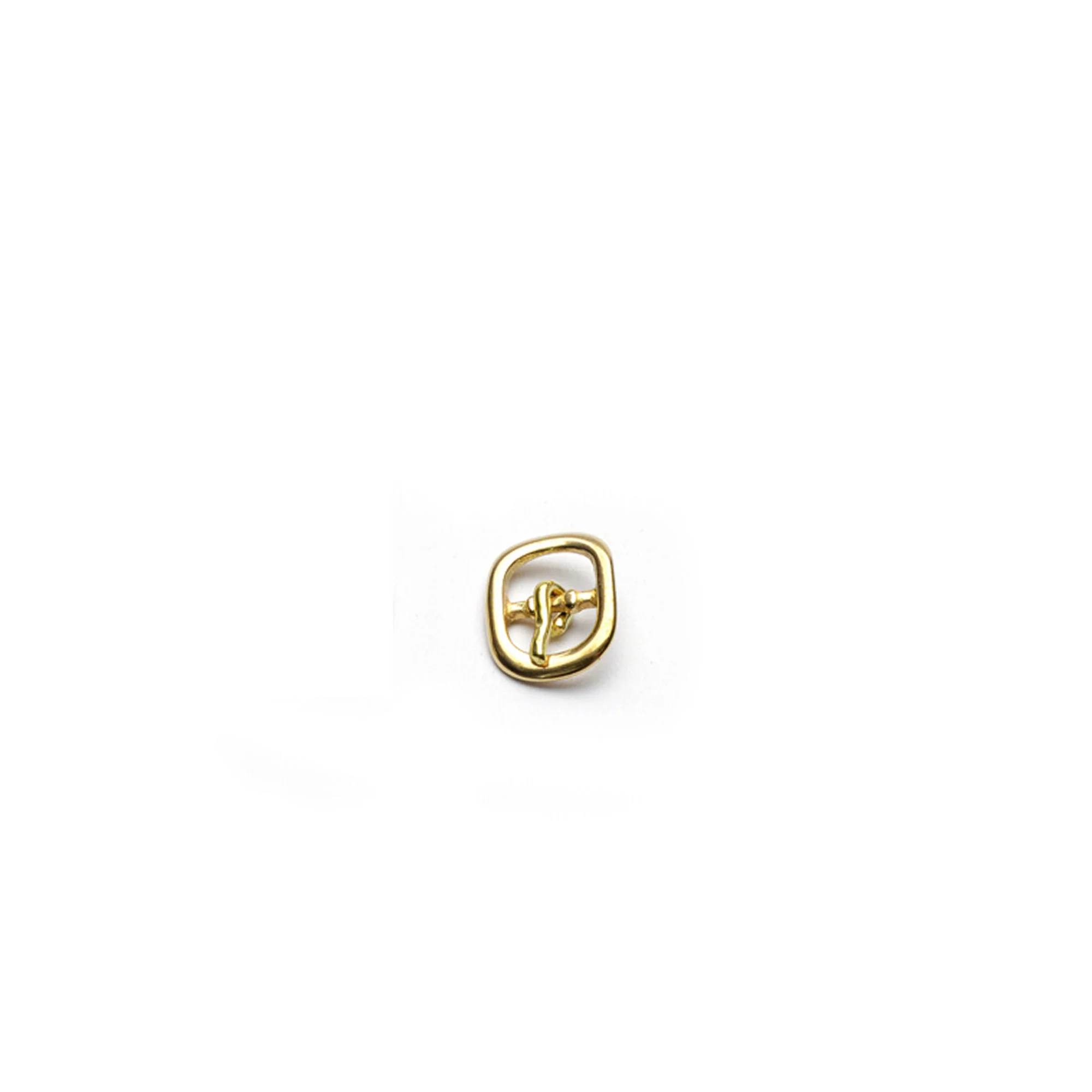Small Strap Buckle Brass or Nickel/Brass - Image 2