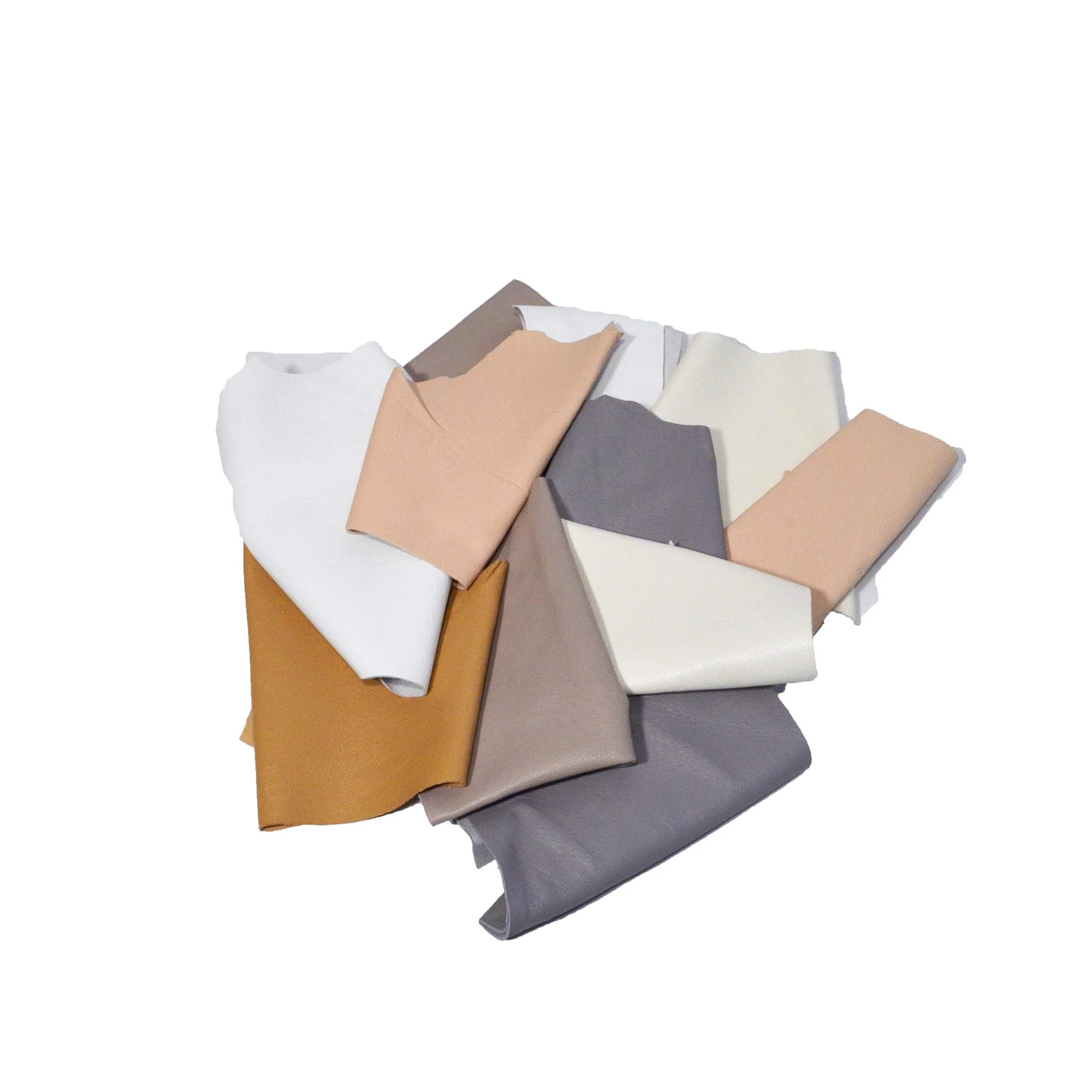 Soft Lamb Sheepskin Leather Pieces - Neutrals