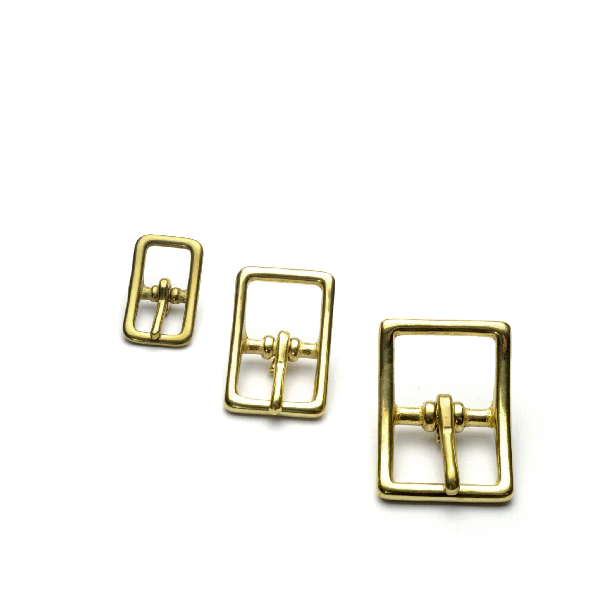 Solid Brass Oblong Buckle