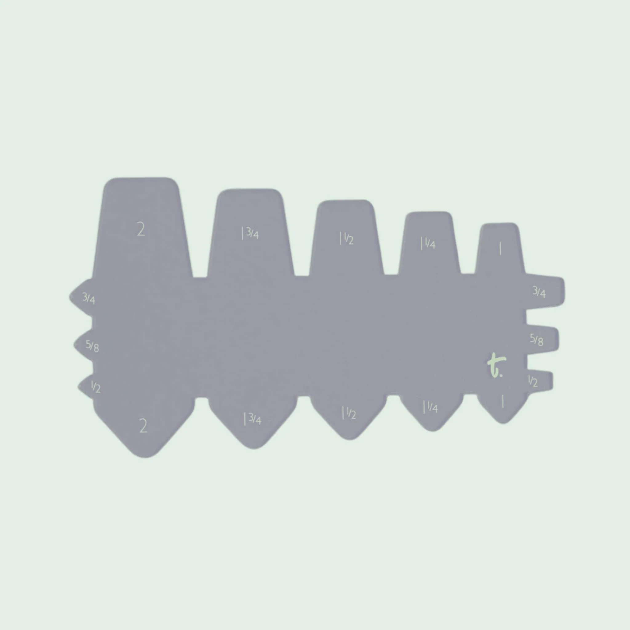 Tab Belt or Strap End Template