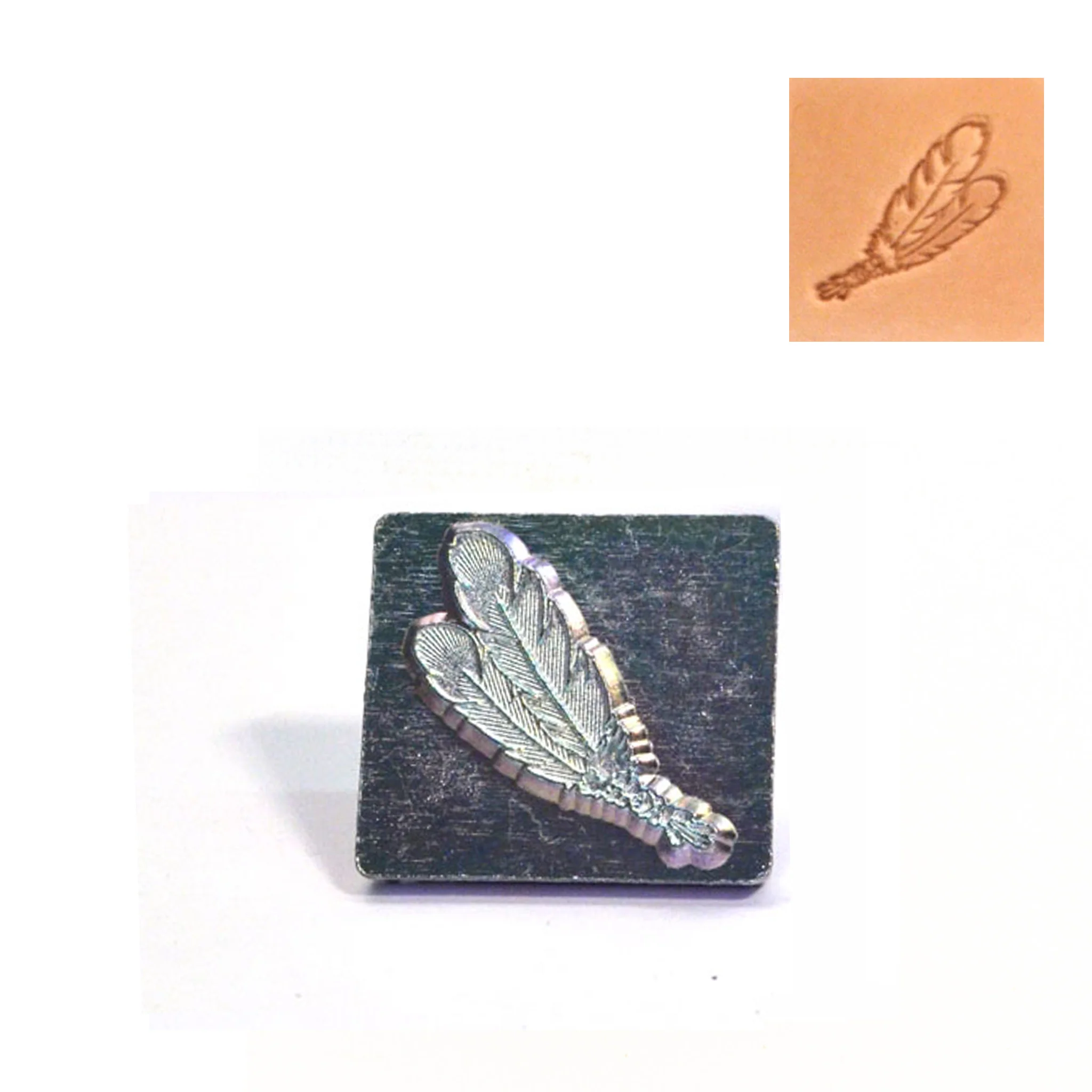 Two Feather 3D Embossing Stamp