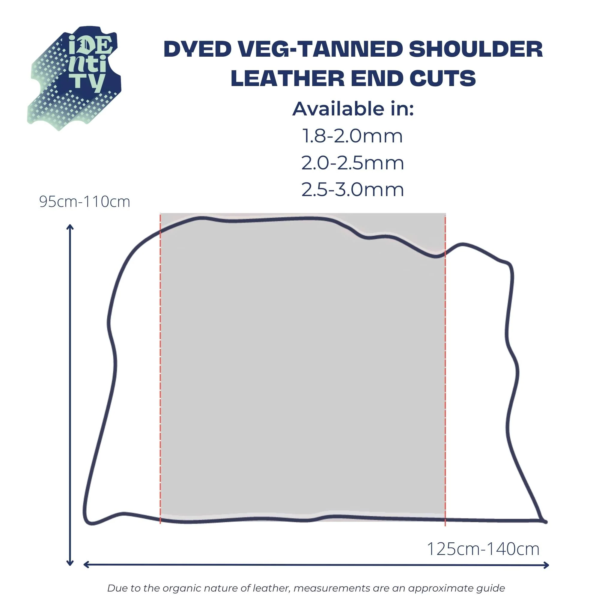 Veg Tan Shoulder End Cuts - Cognac - Image 3