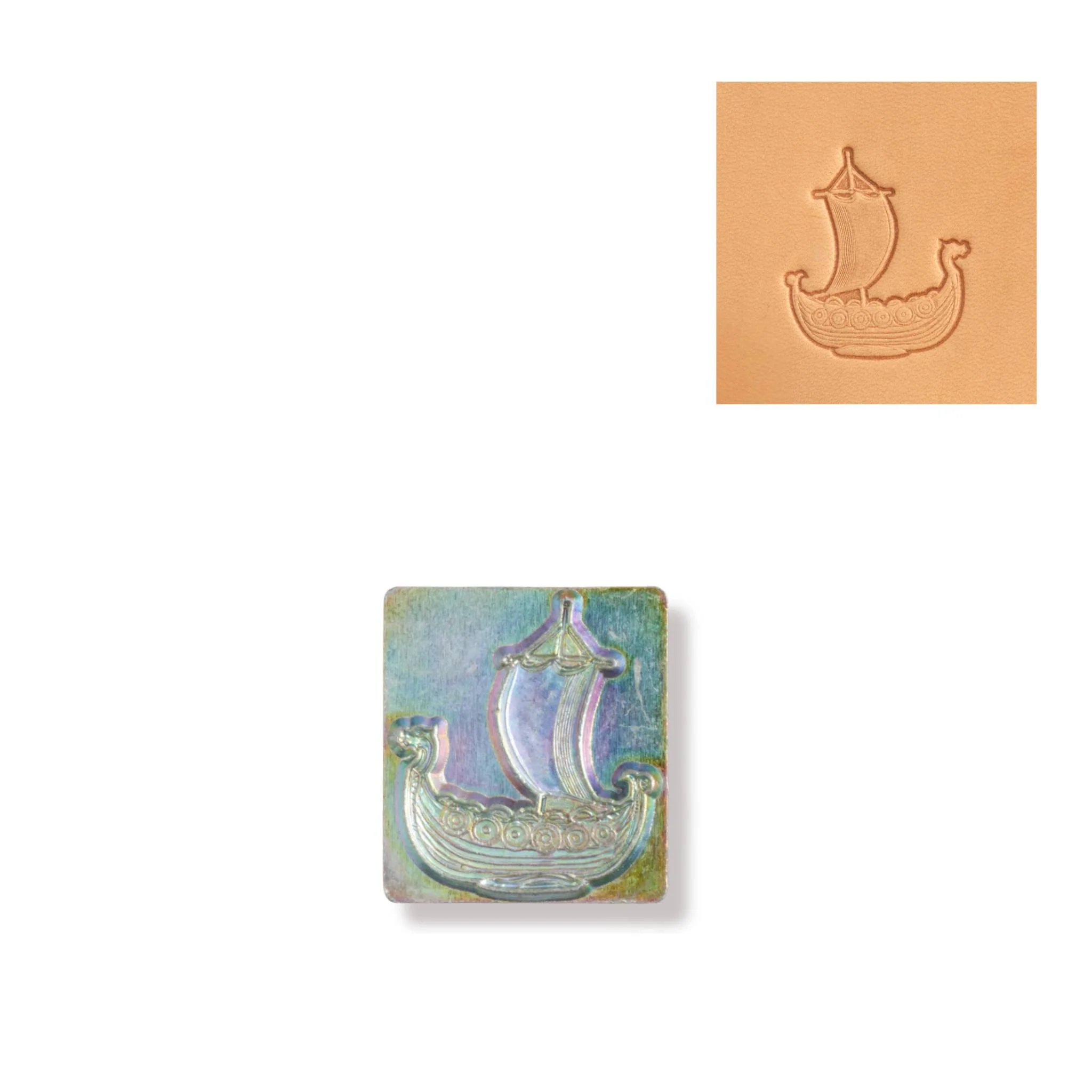 Viking Boat 3d embossing stamp