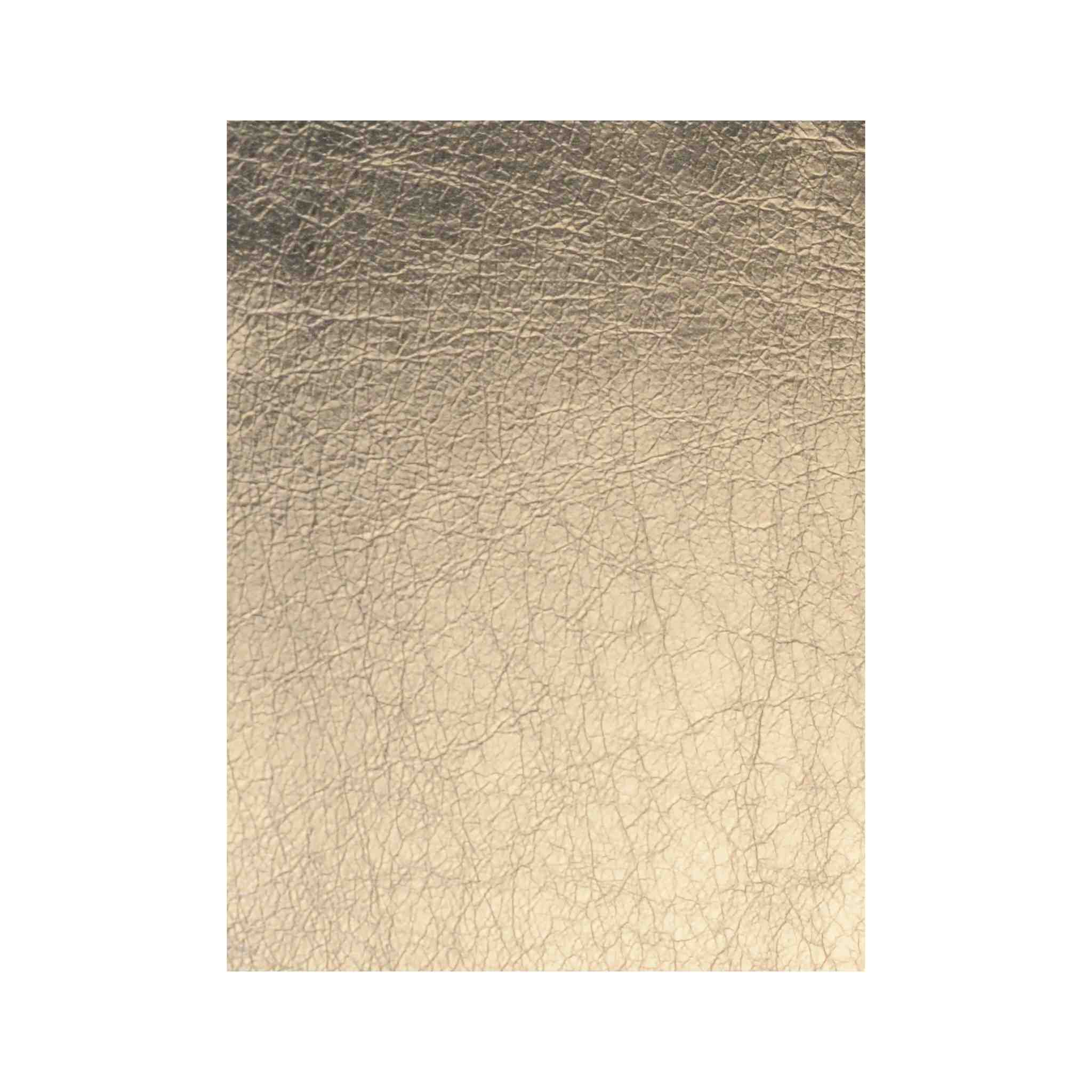 White Gold Metallic Foil Leather - Image 2
